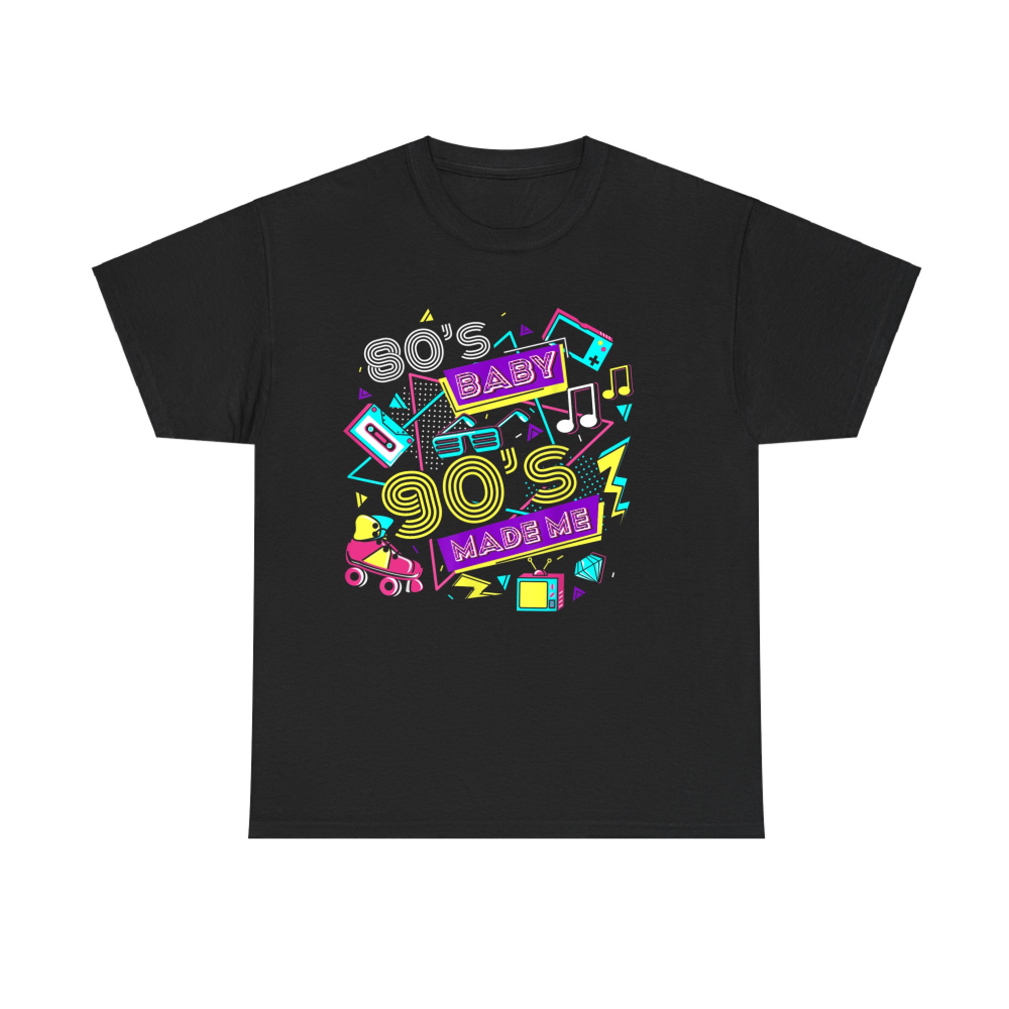 Retro 1980s 80's Baby 1990s 90's Made Me Vaporwave Nostalgia  T-Shirt