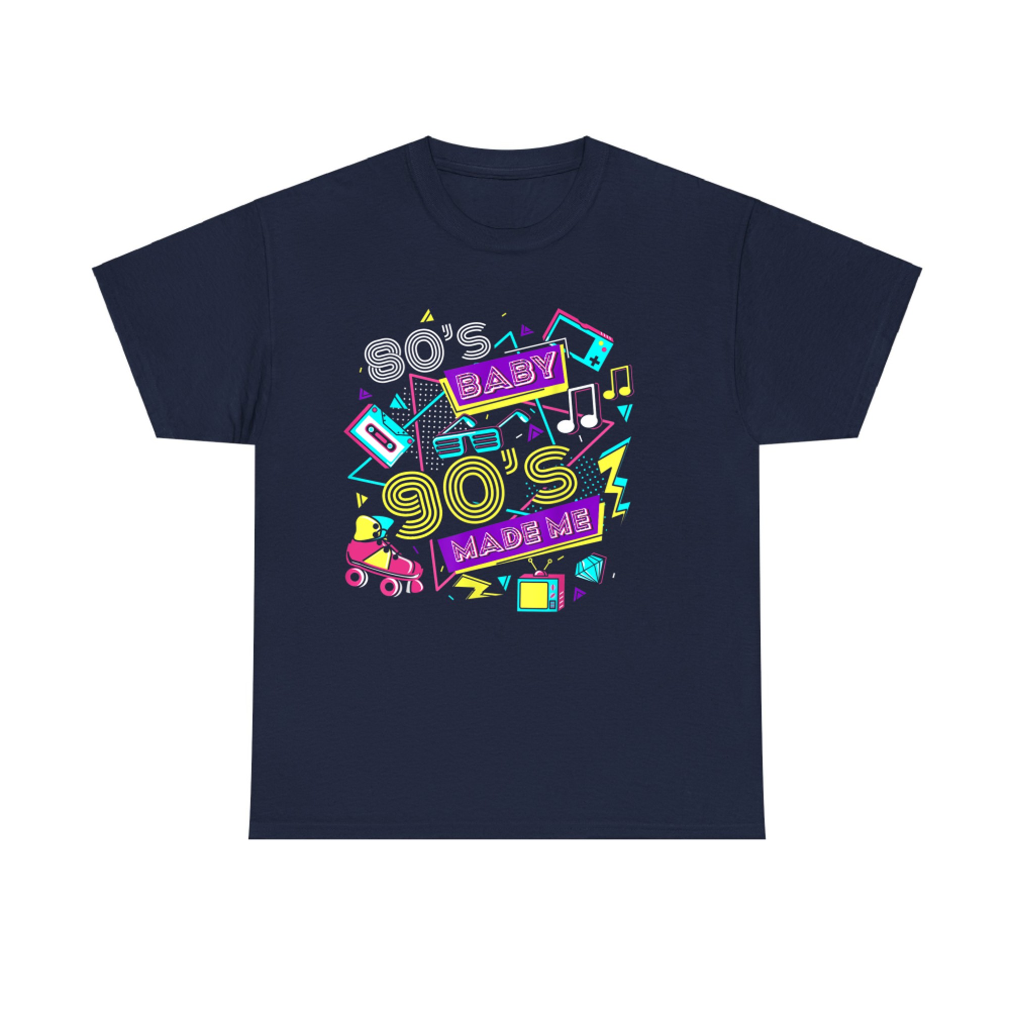 Retro 1980s 80's Baby 1990s 90's Made Me Vaporwave Nostalgia  T-Shirt
