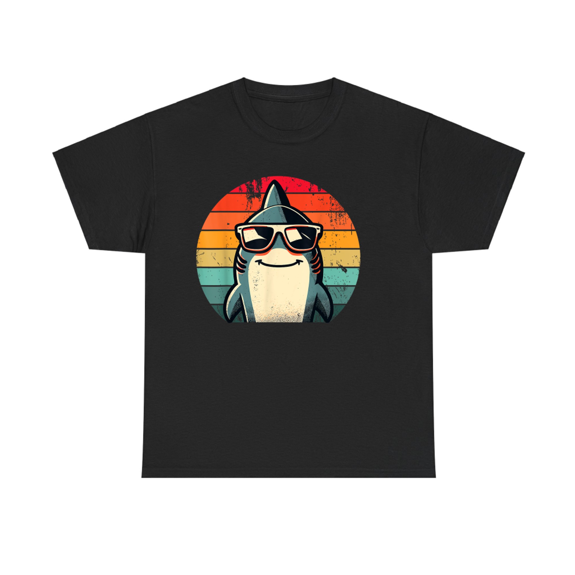 Shark in Sunglasses Cool Retro 70s 80s 90s Funny Shark T-Shirt