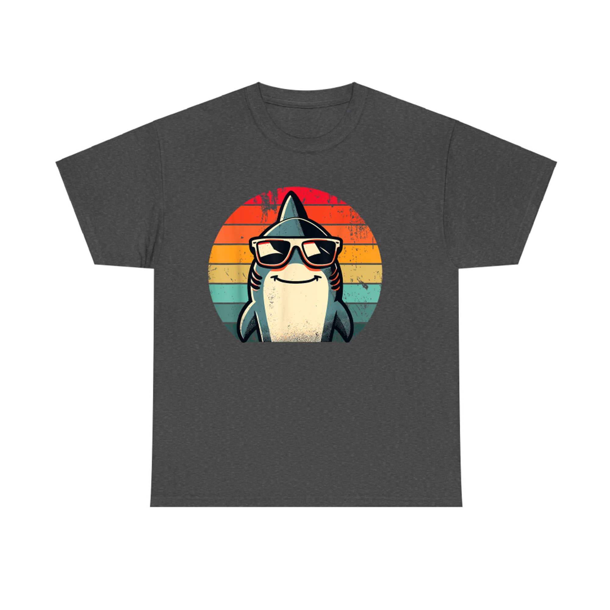 Shark in Sunglasses Cool Retro 70s 80s 90s Funny Shark T-Shirt