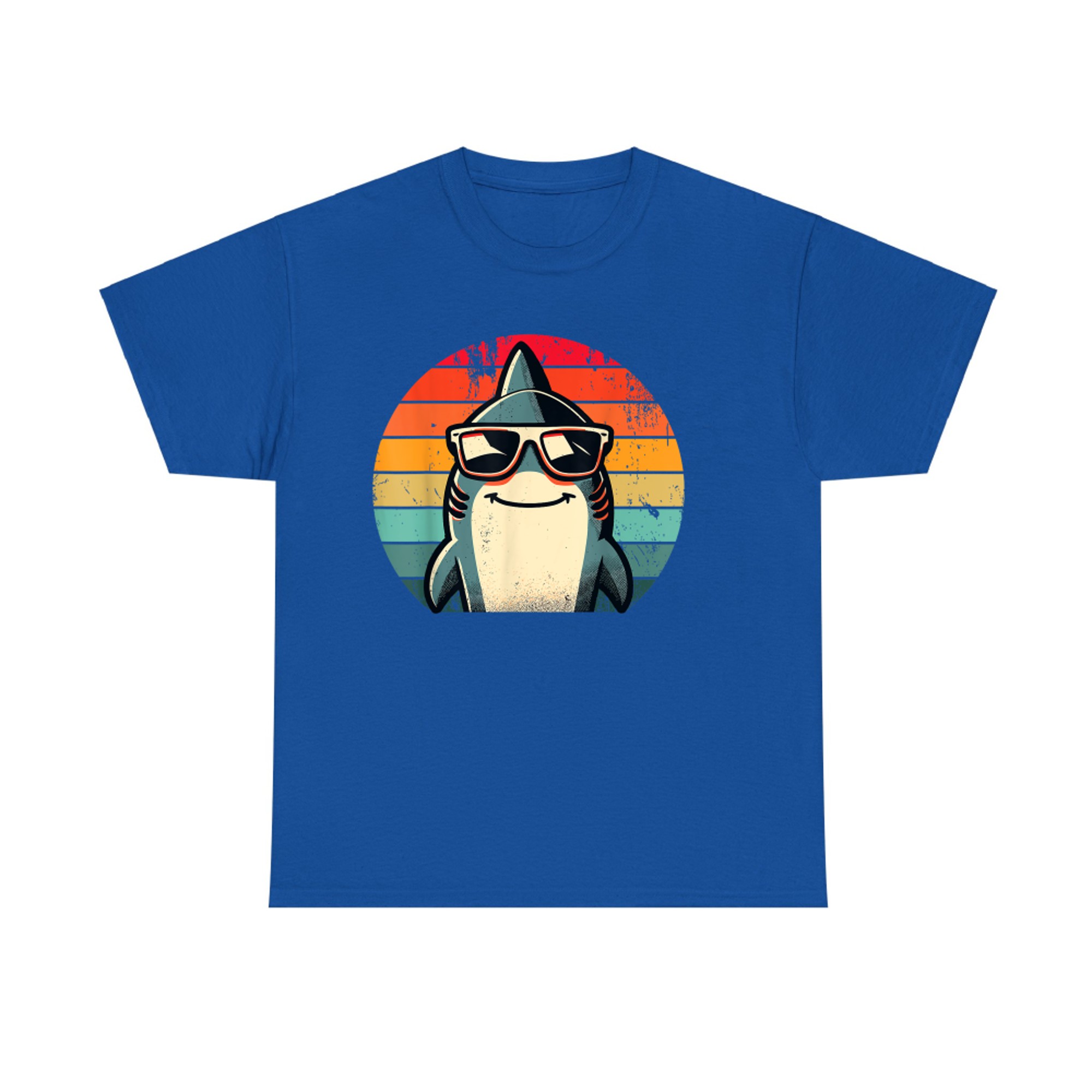 Shark in Sunglasses Cool Retro 70s 80s 90s Funny Shark T-Shirt