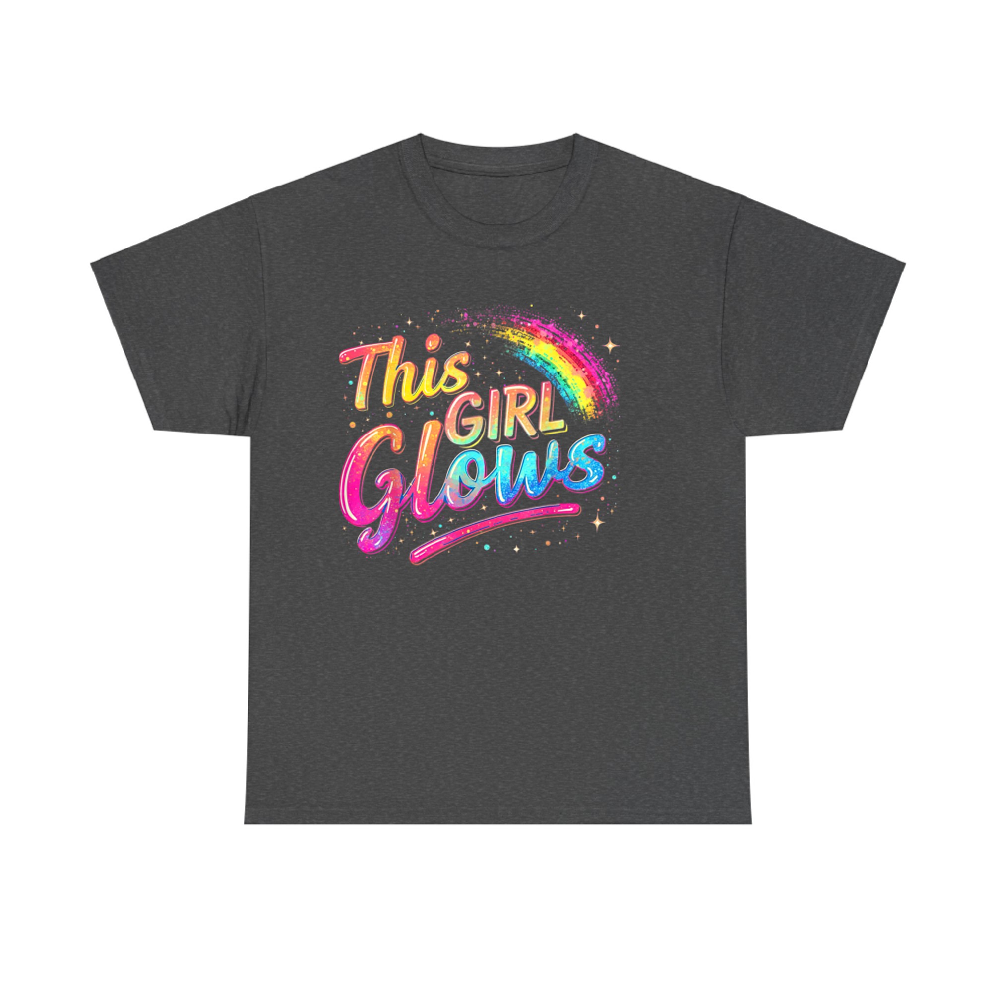 This Girl Glows Tie Dye Bright Colors 80s And 90s  T-Shirt