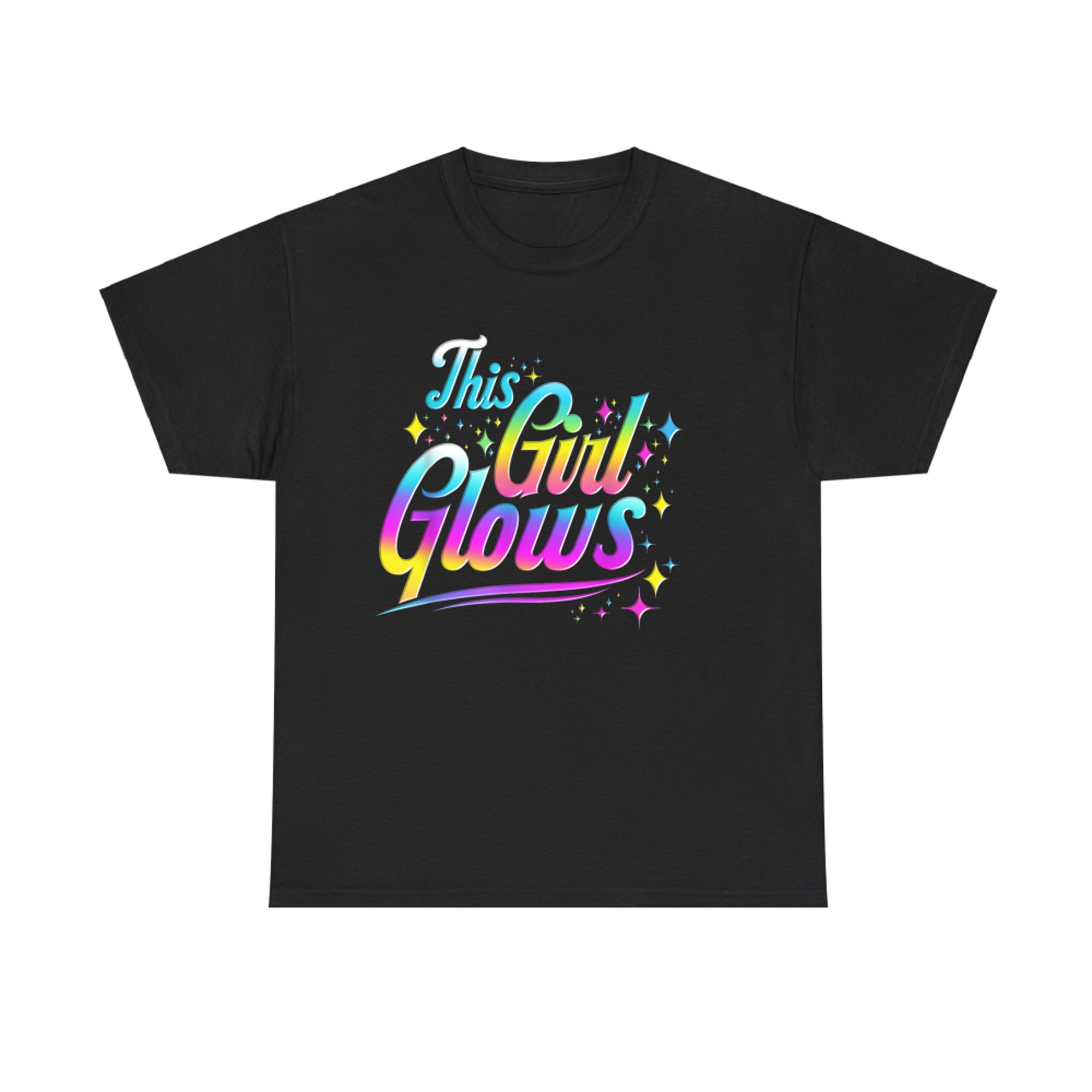 This Girl Glows Tie Dye Bright Colors 80s And 90s T-Shirt
