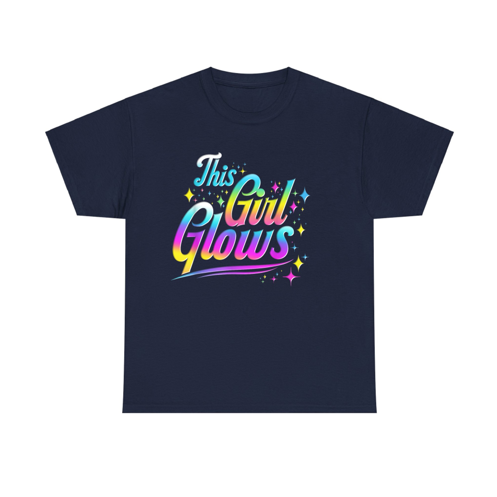 This Girl Glows Tie Dye Bright Colors 80s And 90s T-Shirt