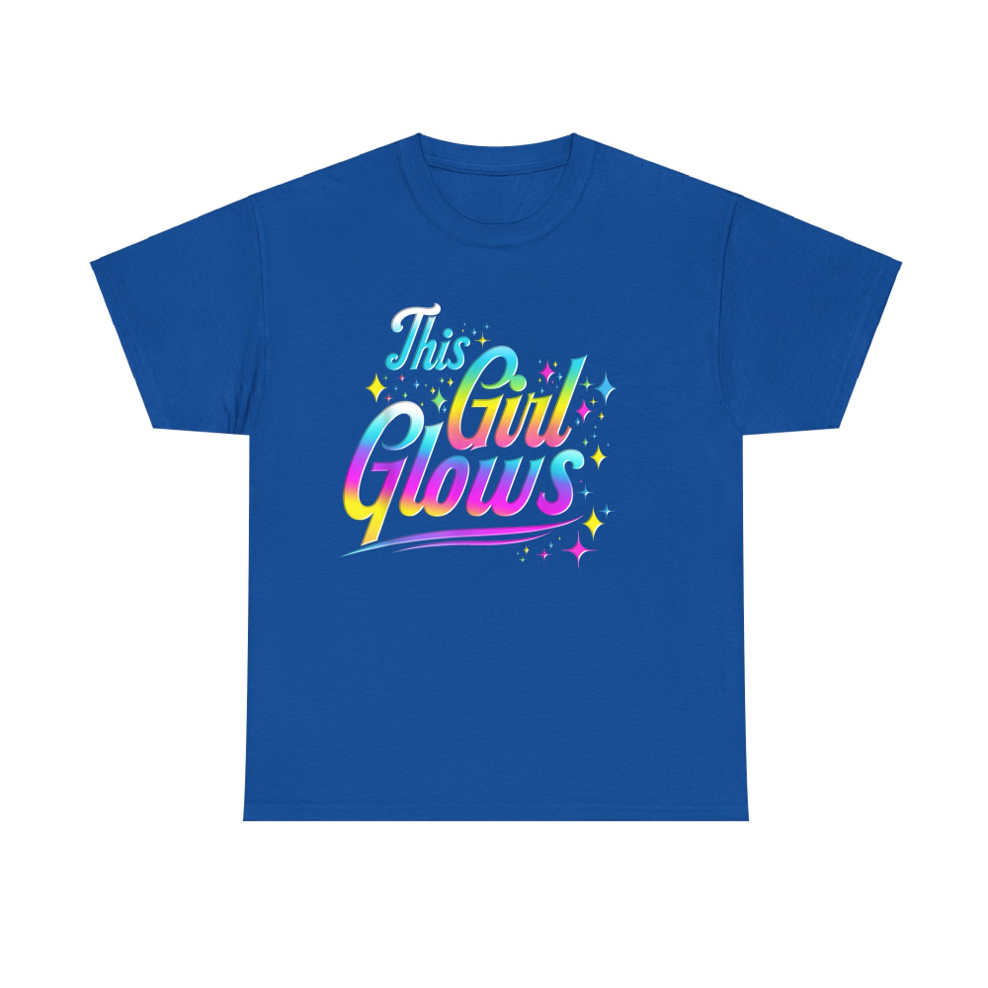 This Girl Glows Tie Dye Bright Colors 80s And 90s T-Shirt