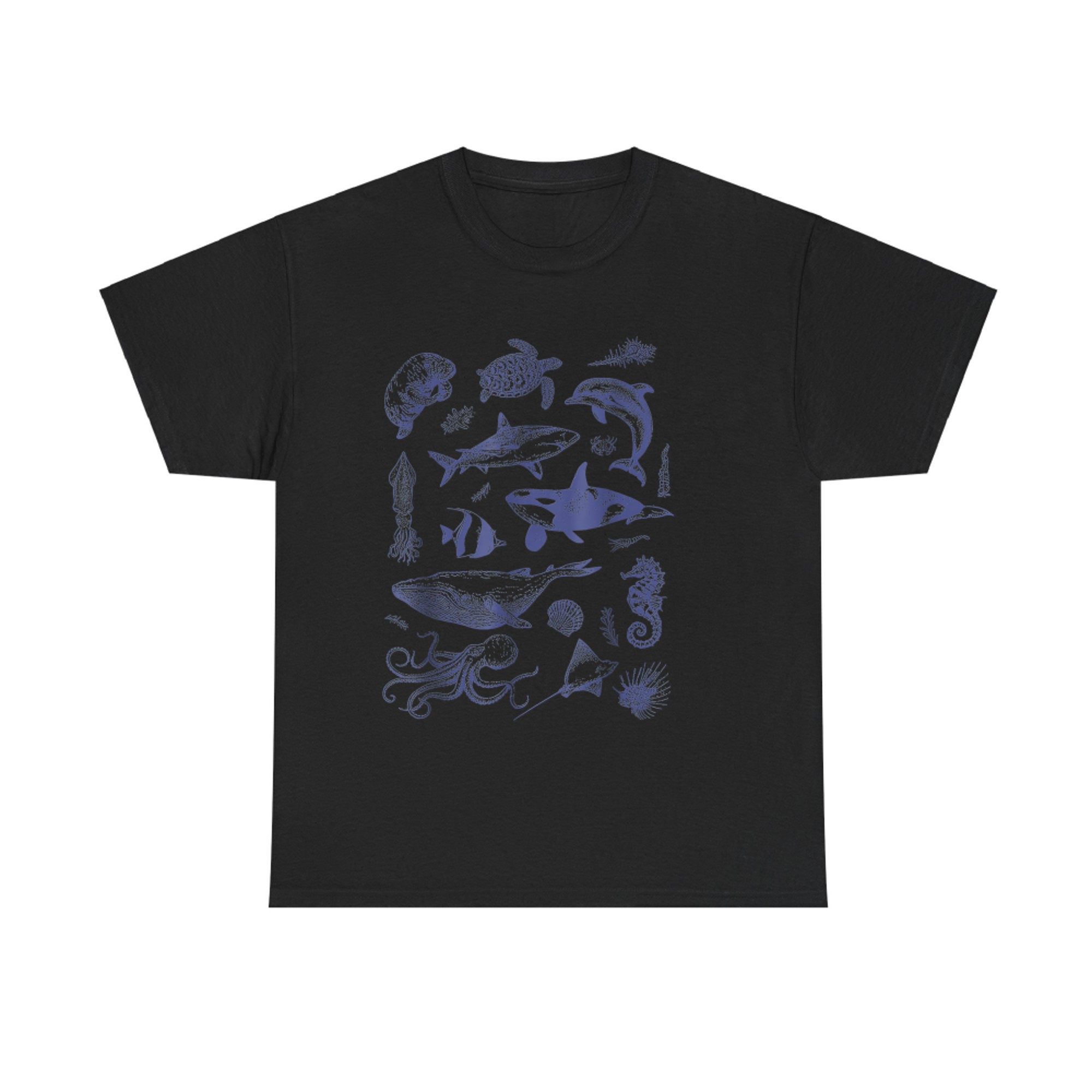 Vintage 90s Tattoo Sea Animal Ocean T-Shirt