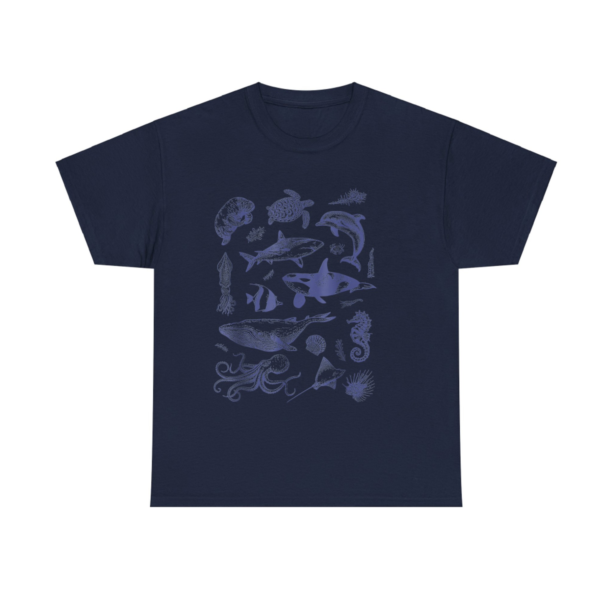Vintage 90s Tattoo Sea Animal Ocean T-Shirt
