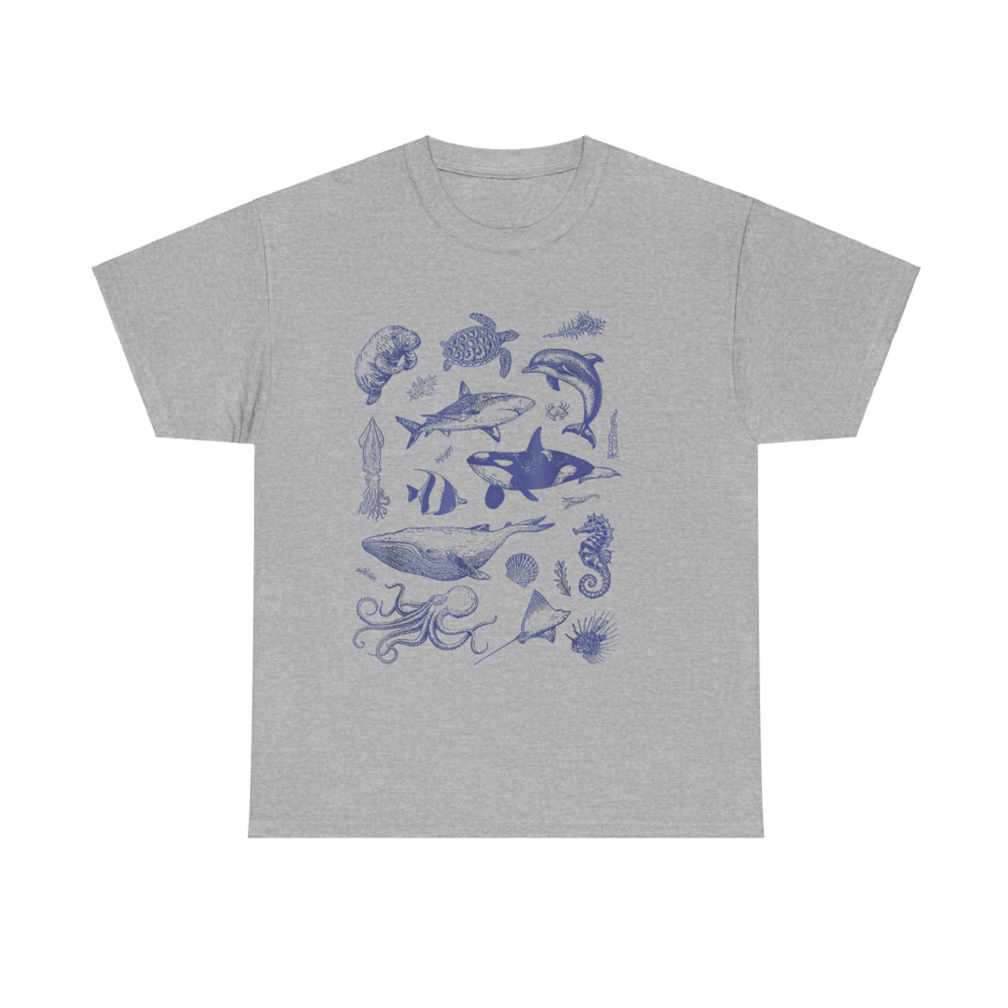 Vintage 90s Tattoo Sea Animal Ocean T-Shirt