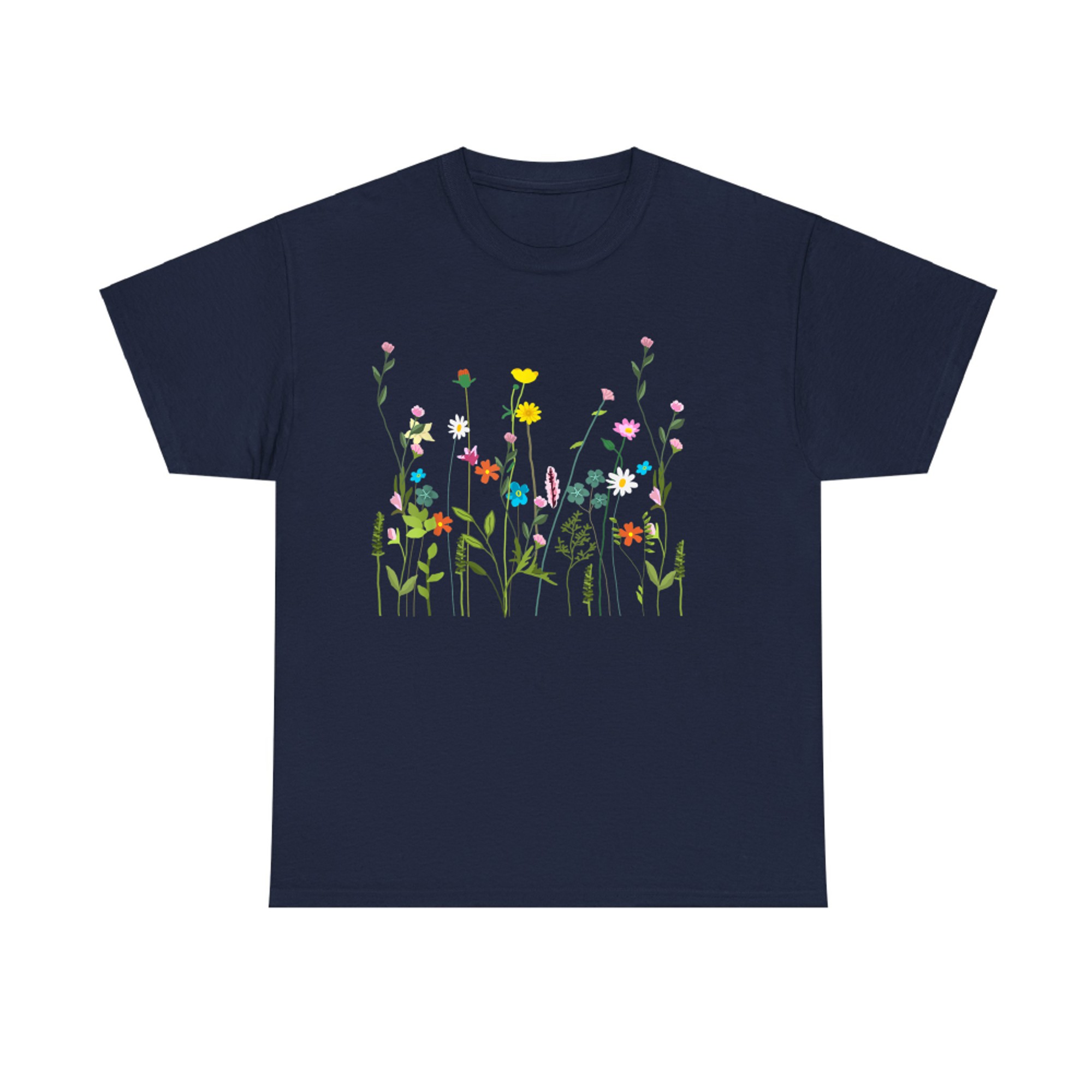 Vintage Floral Art Wildflower Bouquet T-Shirt