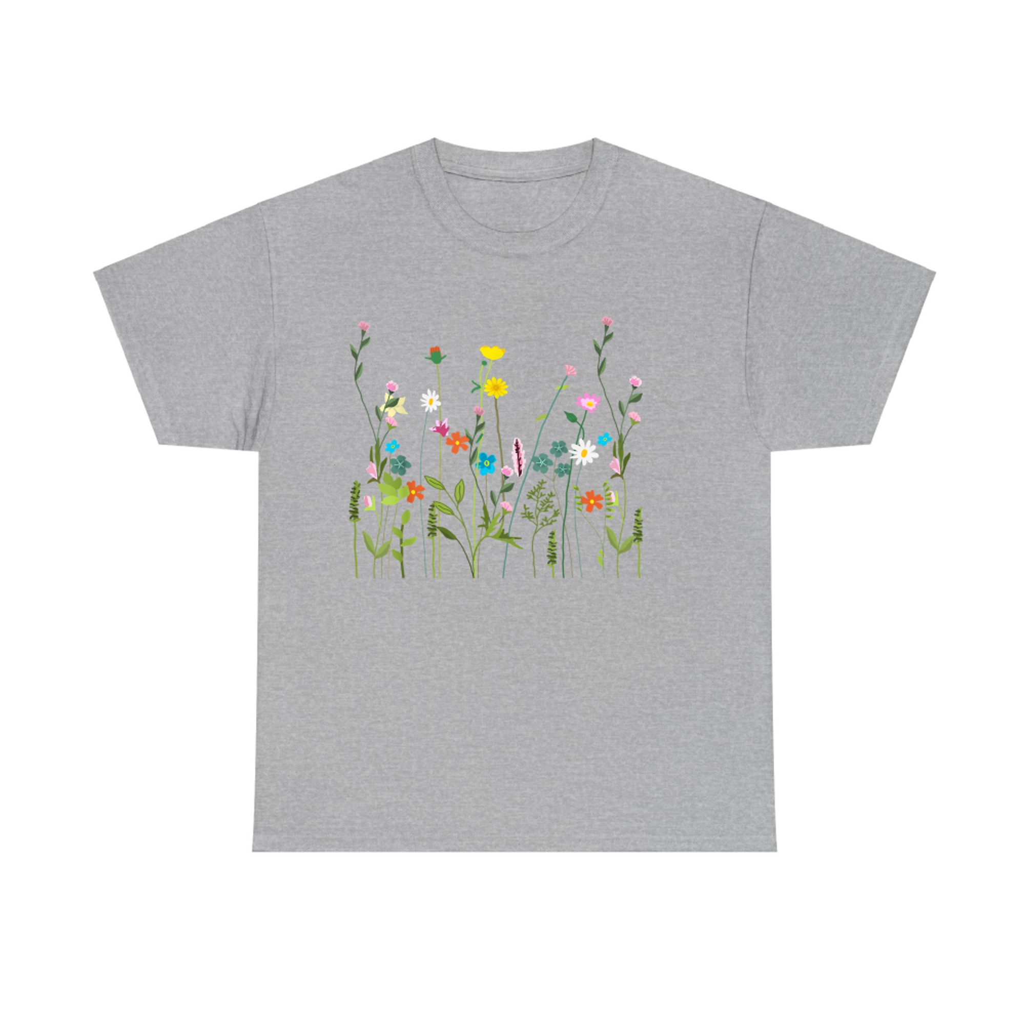 Vintage Floral Art Wildflower Bouquet T-Shirt