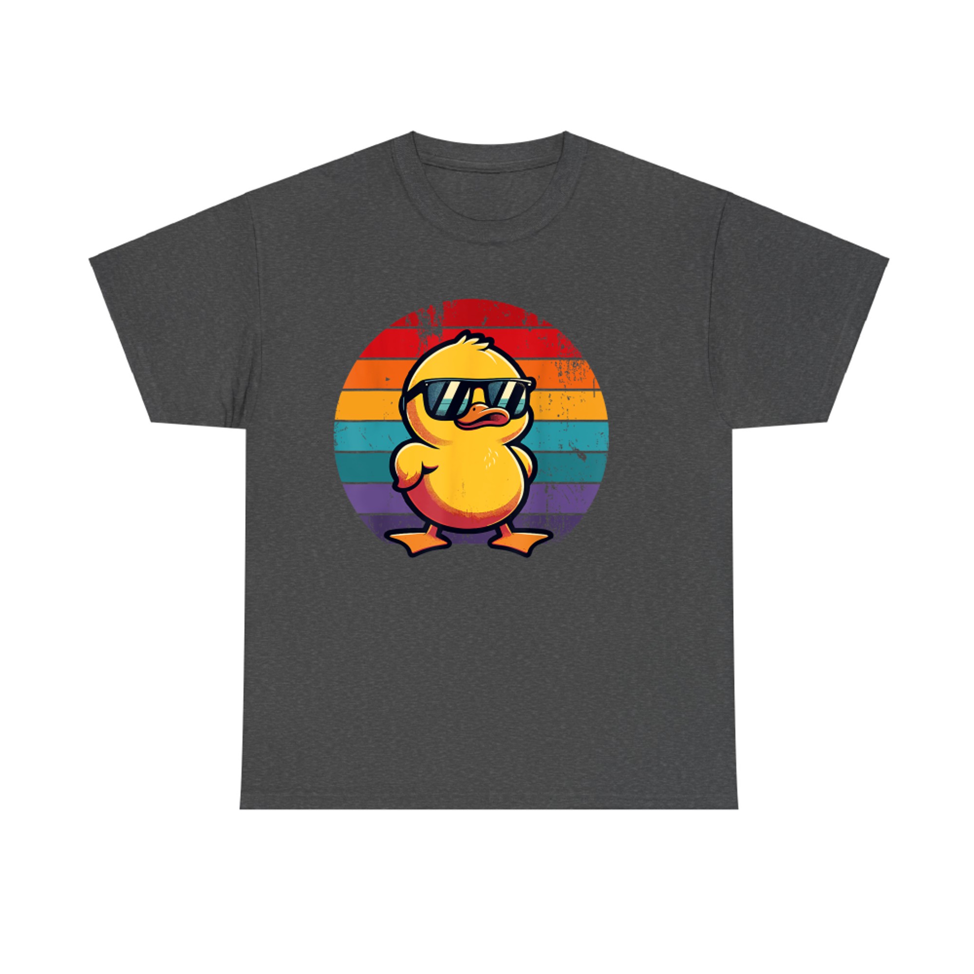 Yellow Duck Cool Retro In Sunglasses 70s 80s 90s Funny Duck T-Shirt