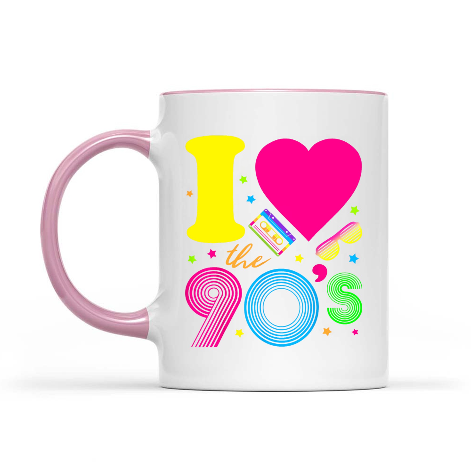 1990's I Love 90's I Heart the Nineties Mug