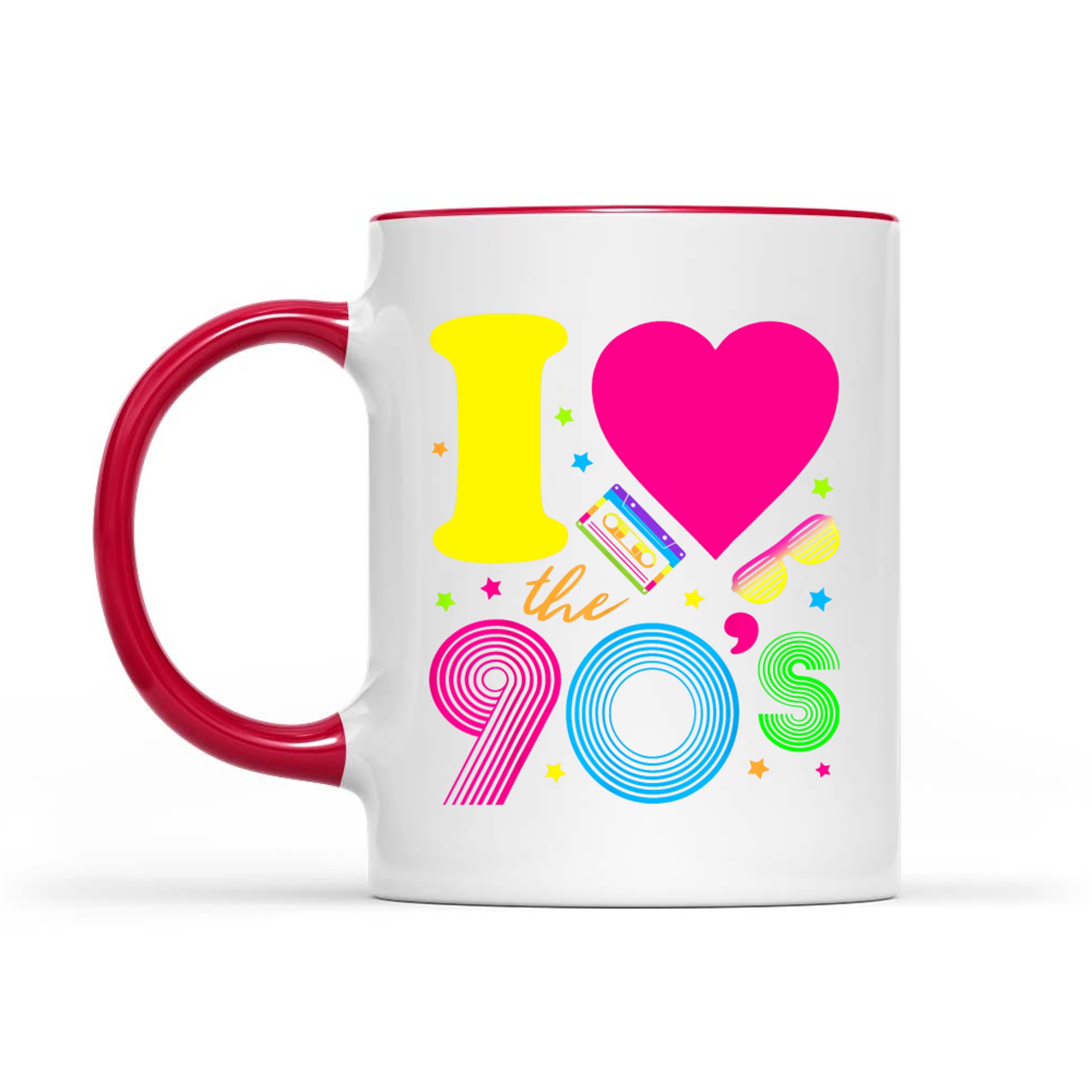 1990's I Love 90's I Heart the Nineties Mug
