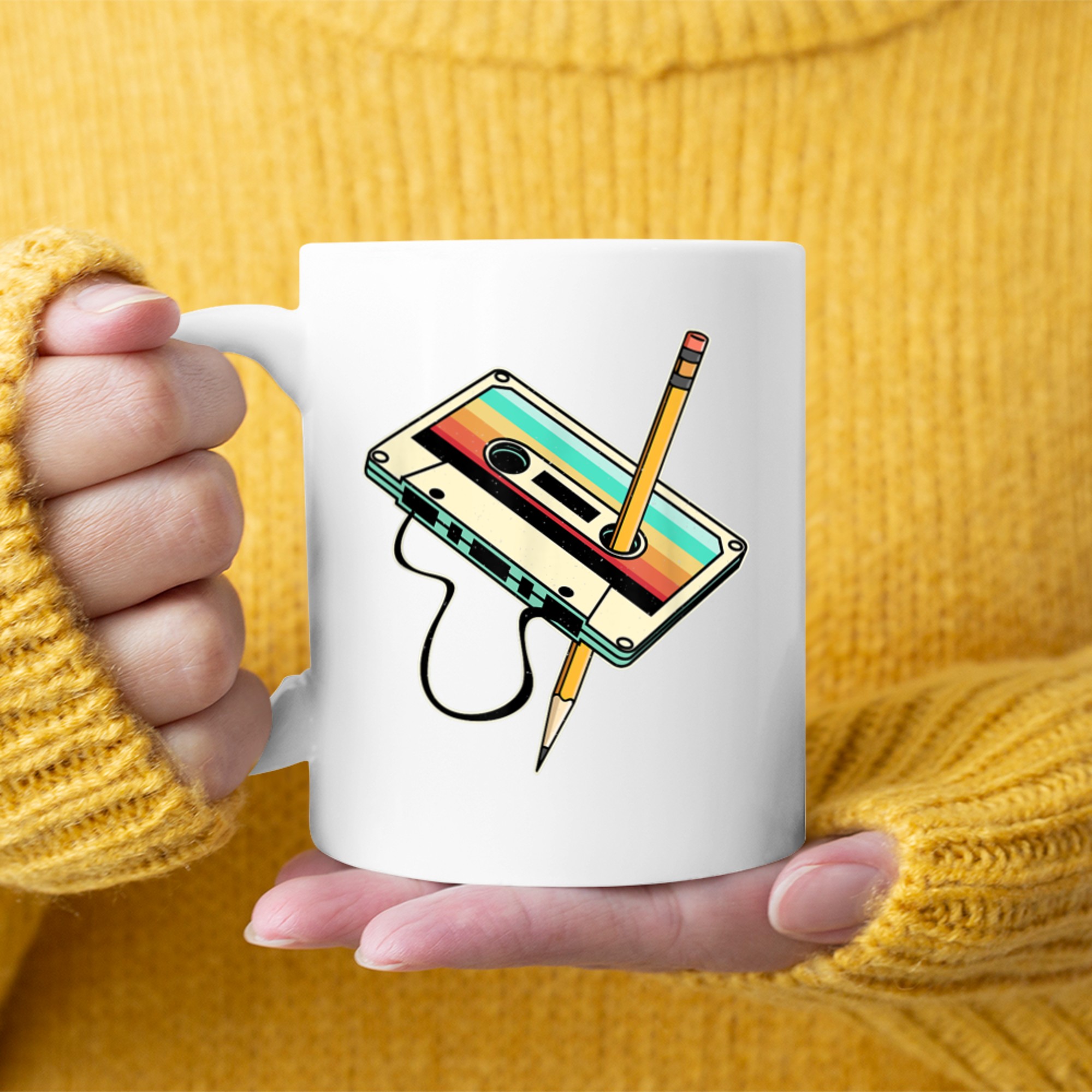 80s 90s Retro Party Cassette Mug