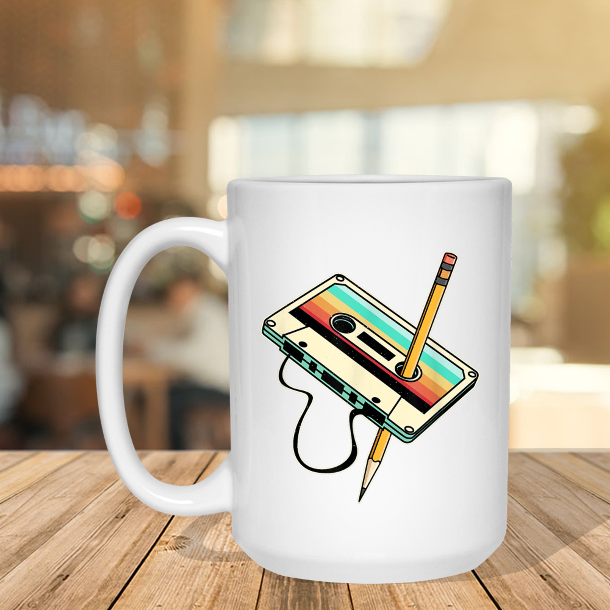 80s 90s Retro Party Cassette Mug