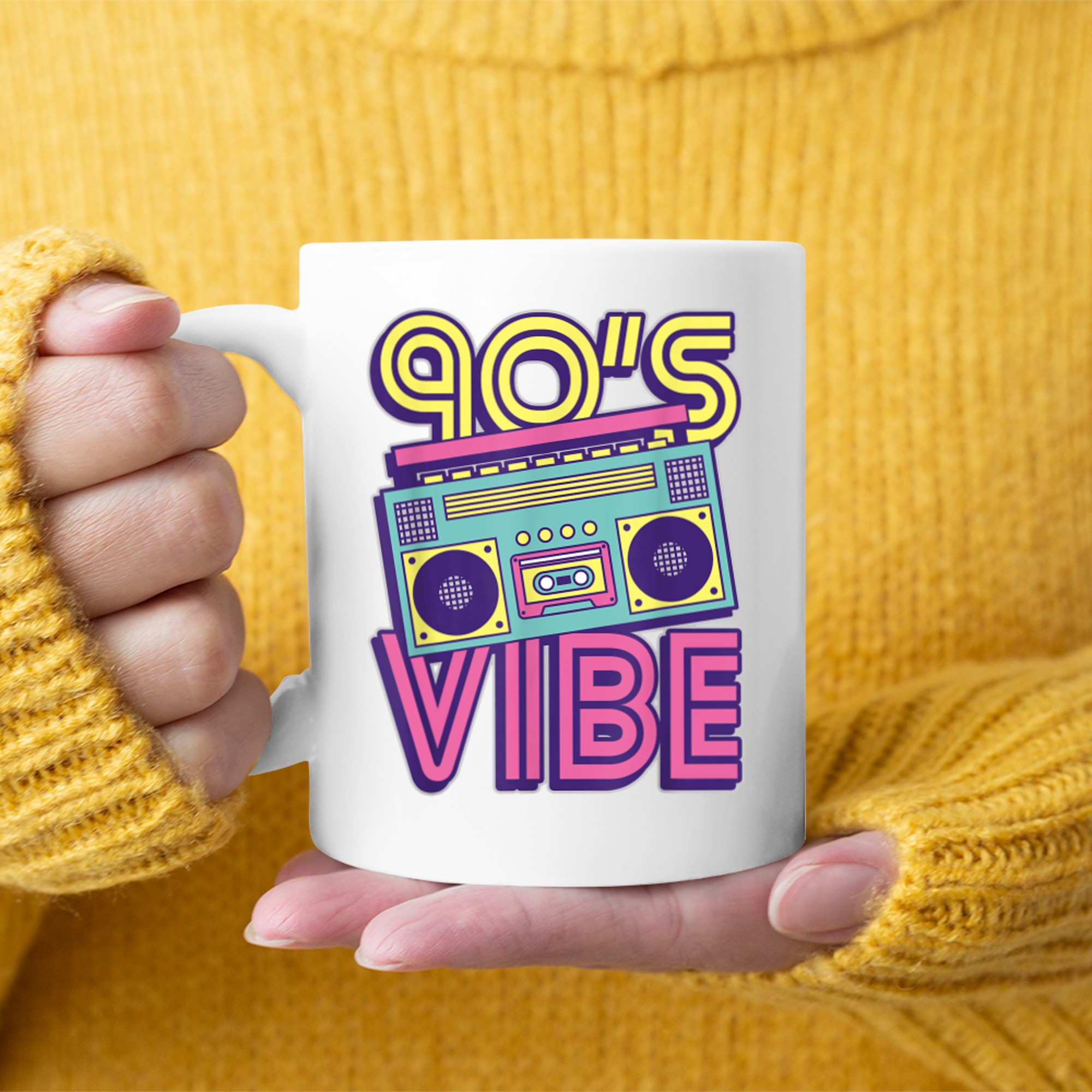 90s Vibes 1990s Music Lover Nineties Costume Party Retro 90s Mug