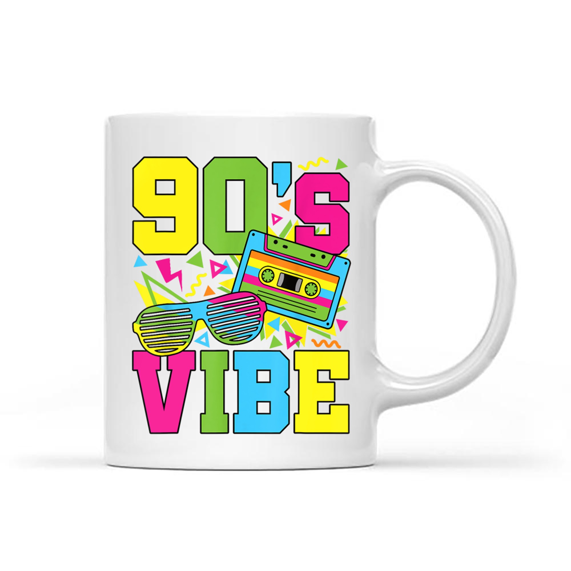 90's Vibes Retro 1990s 90s Style Party Mug
