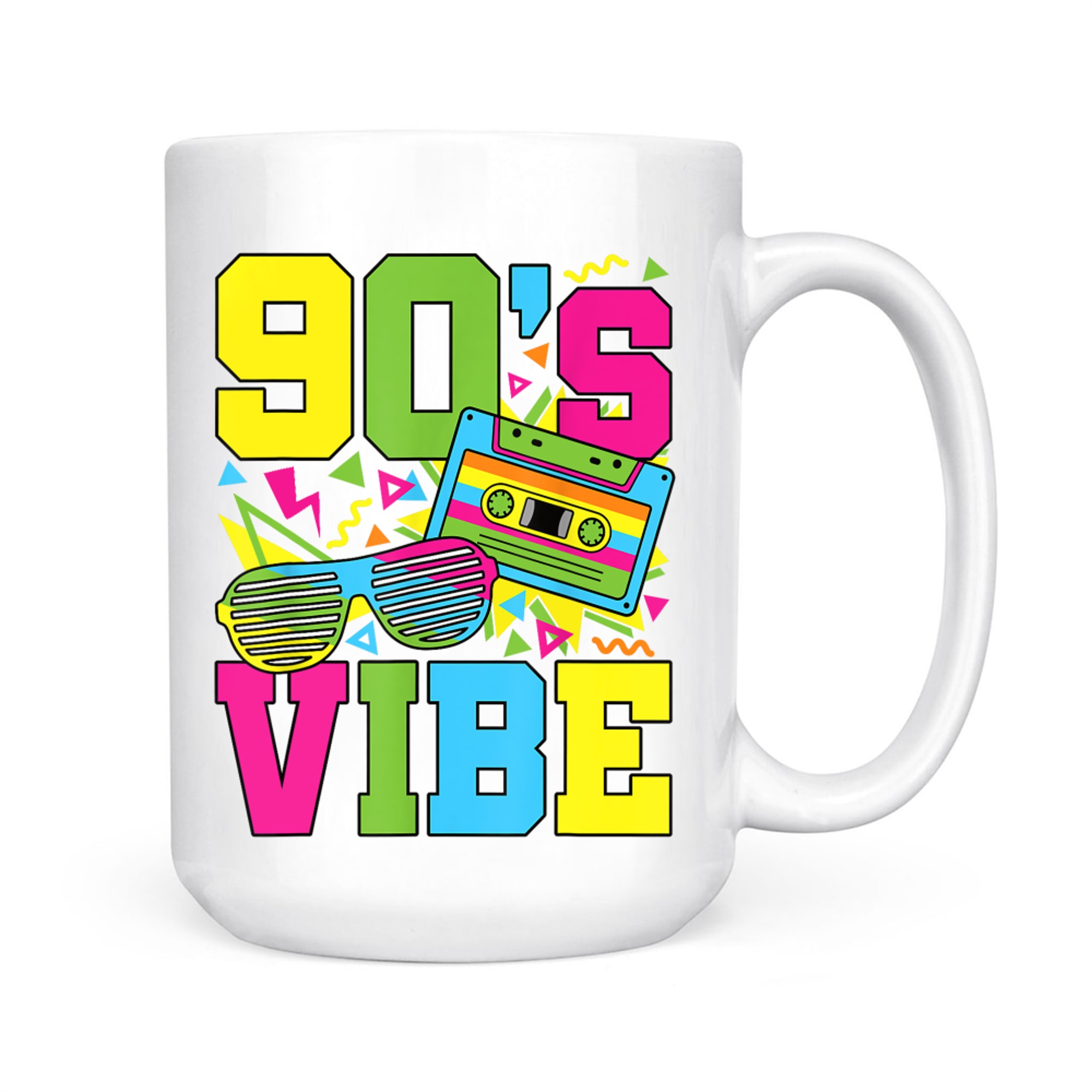 90's Vibes Retro 1990s 90s Style Party Mug
