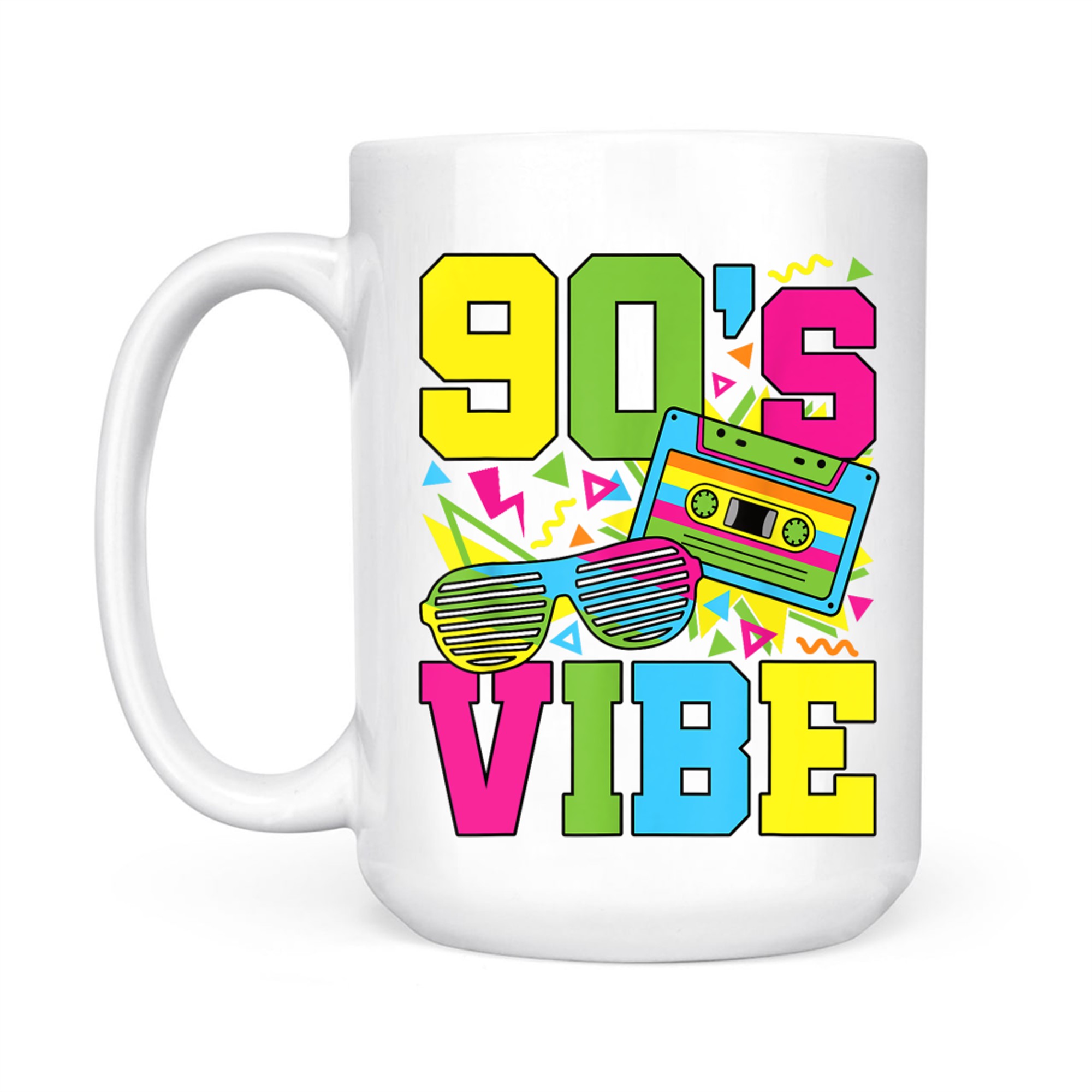 90's Vibes Retro 1990s 90s Style Party Mug