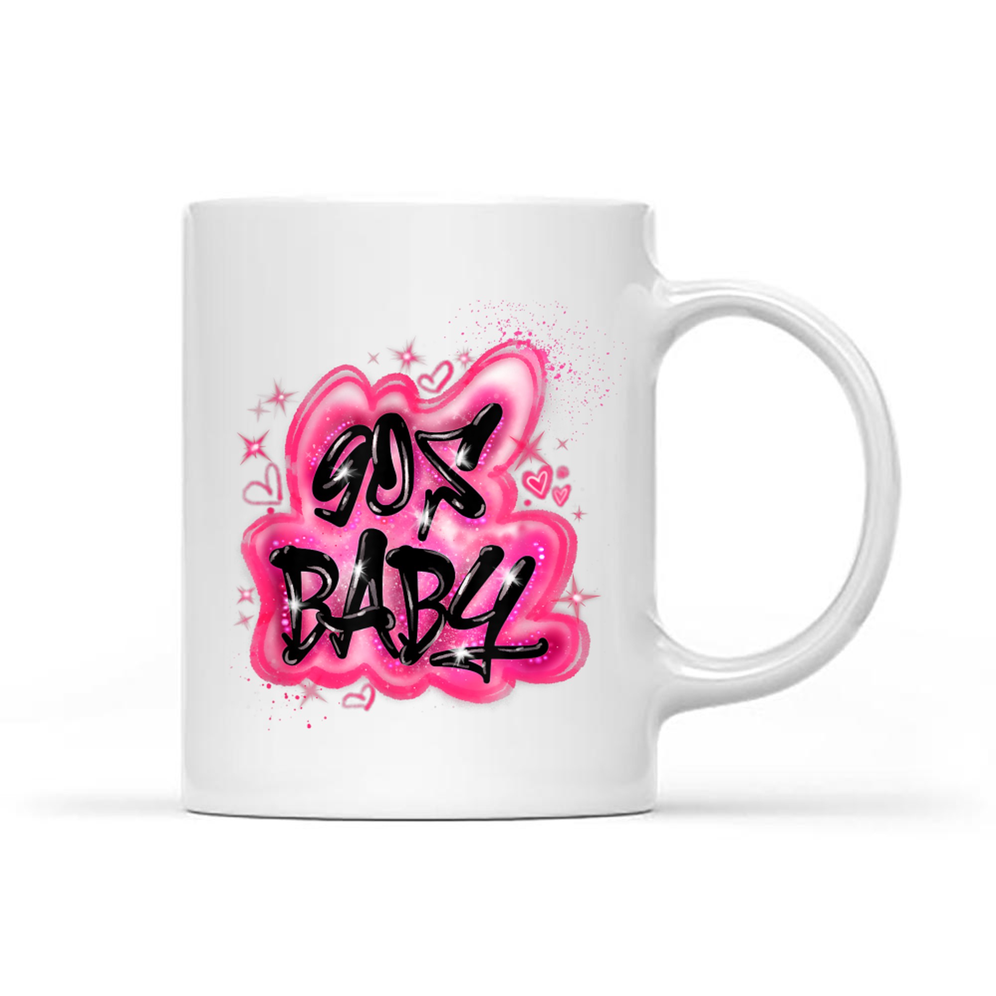 90s Y2K Graphic Airbrush 2000s Retro Nerd Birthday Meme Mug