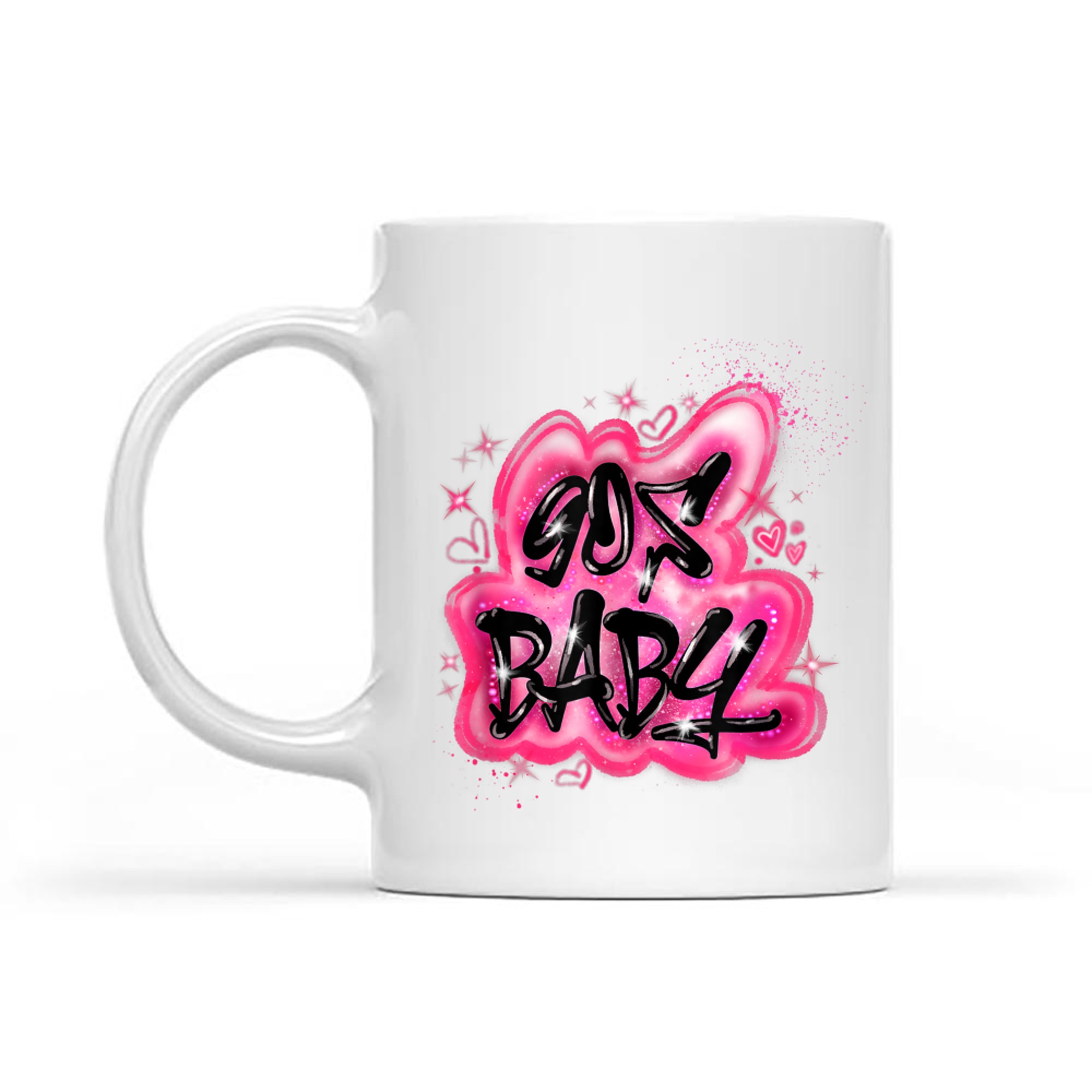 90s Y2K Graphic Airbrush 2000s Retro Nerd Birthday Meme Mug