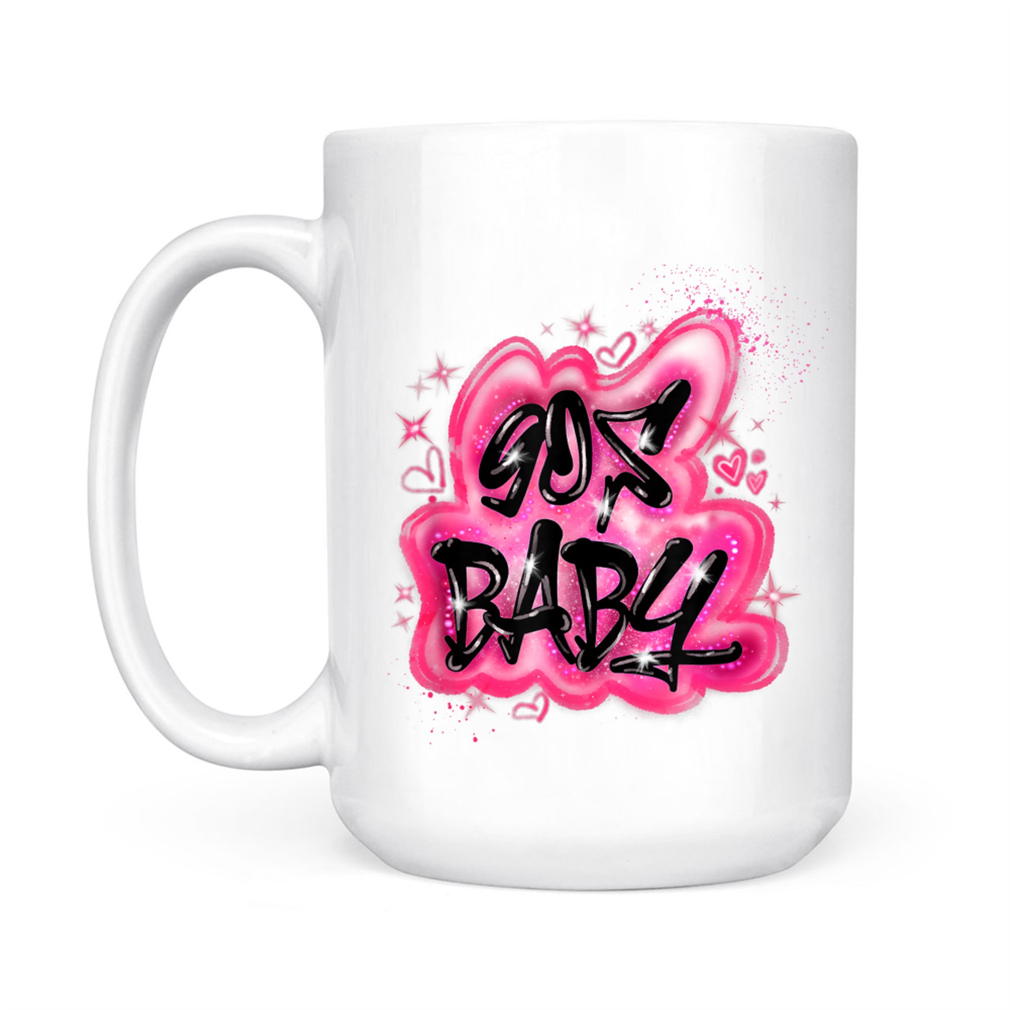 90s Y2K Graphic Airbrush 2000s Retro Nerd Birthday Meme Mug