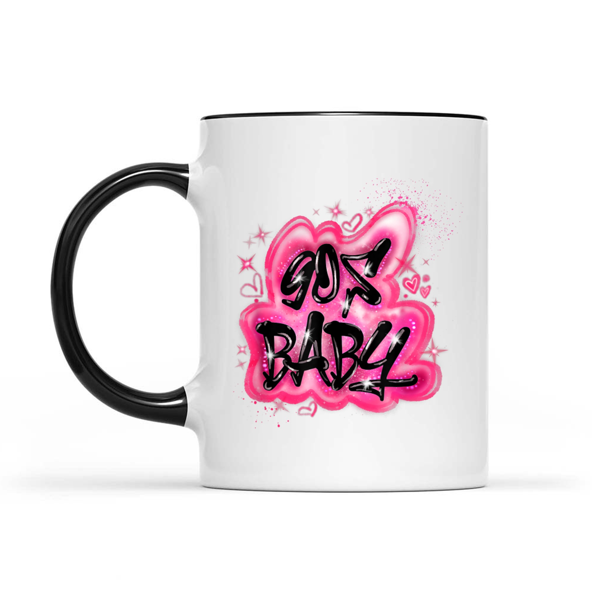 90s Y2K Graphic Airbrush 2000s Retro Nerd Birthday Meme Mug