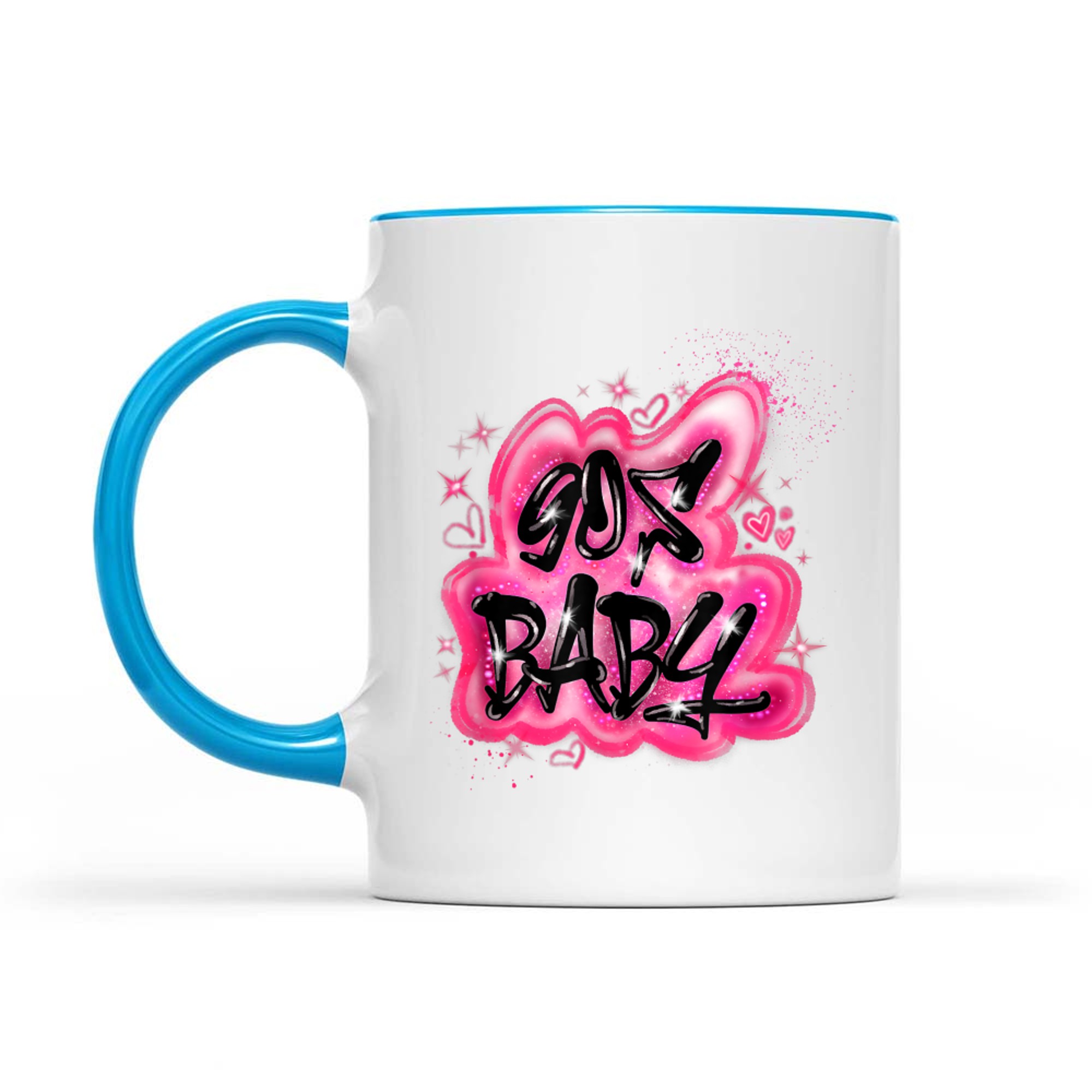 90s Y2K Graphic Airbrush 2000s Retro Nerd Birthday Meme Mug