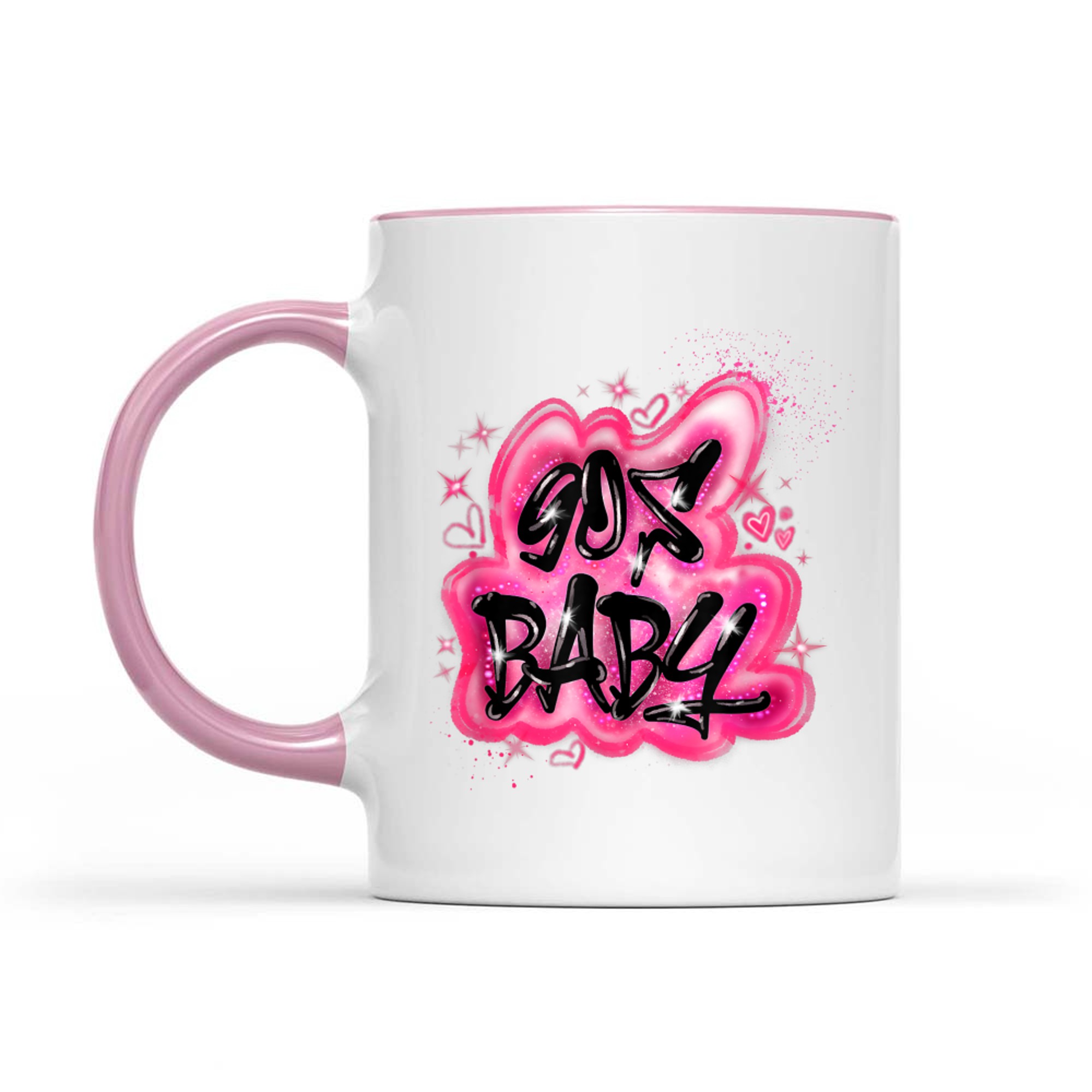 90s Y2K Graphic Airbrush 2000s Retro Nerd Birthday Meme Mug