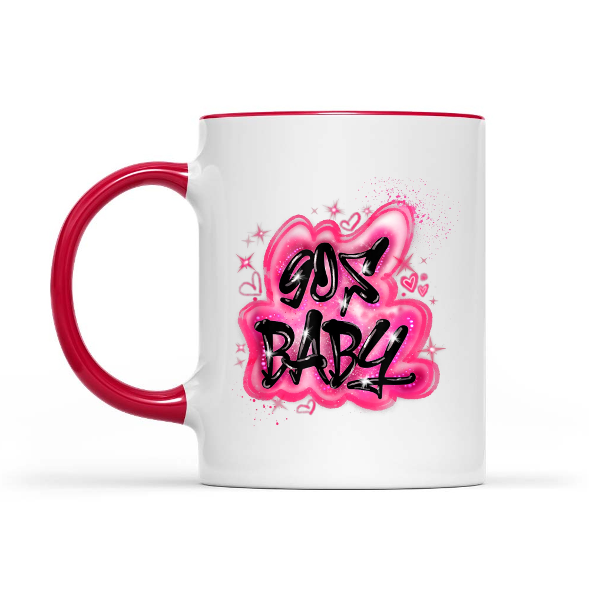 90s Y2K Graphic Airbrush 2000s Retro Nerd Birthday Meme Mug