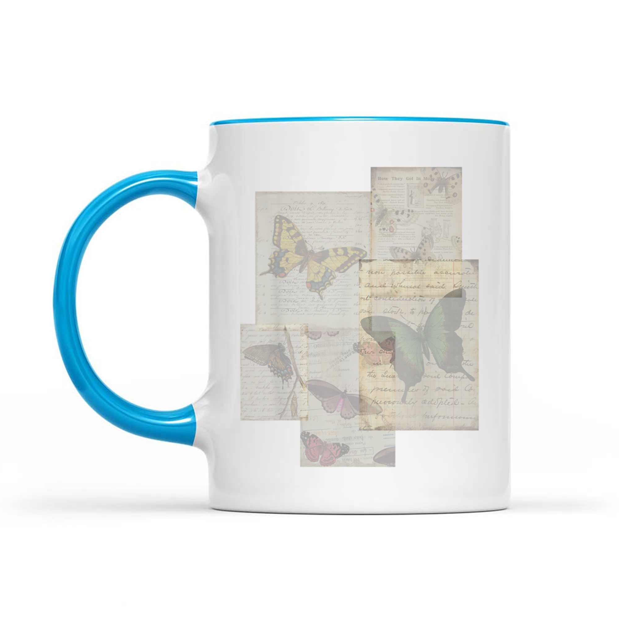 Aesthetic Y2k Fairy Wings Butterfly Alt Grunge Graphic Brown Mug
