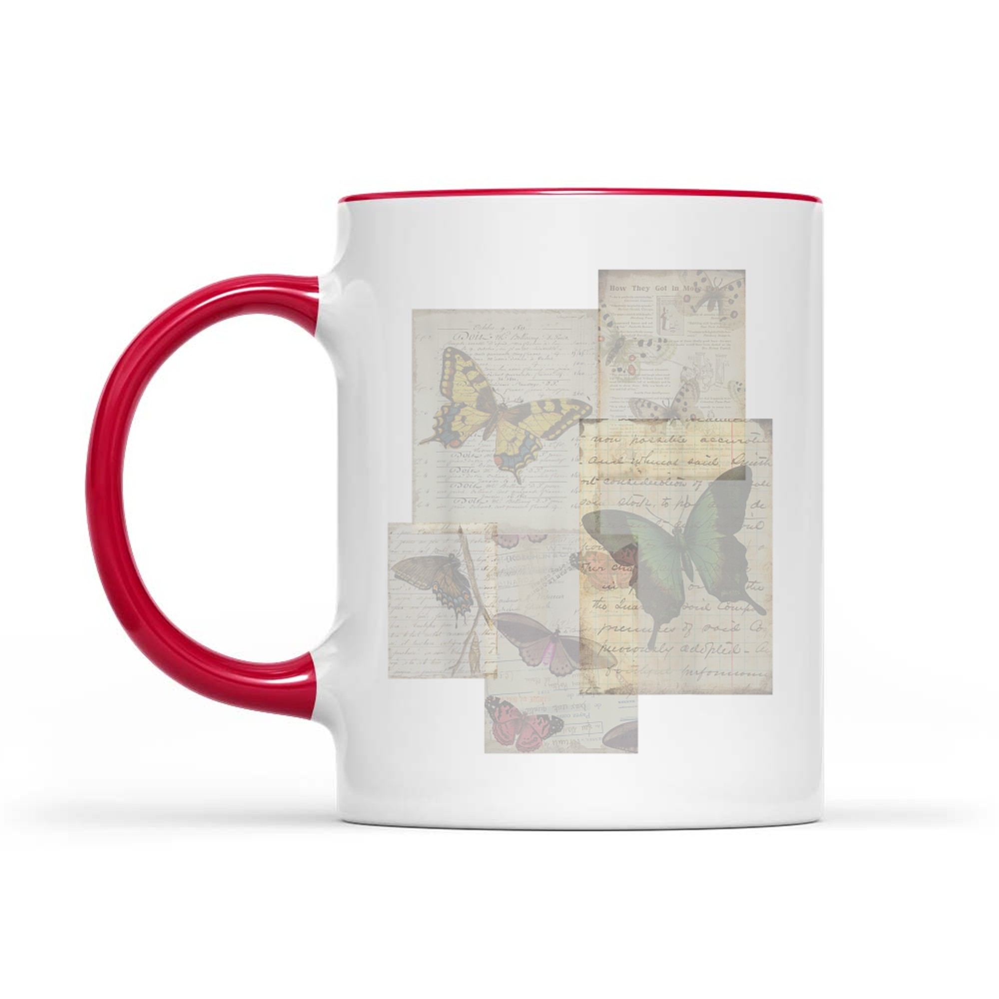 Aesthetic Y2k Fairy Wings Butterfly Alt Grunge Graphic Brown Mug