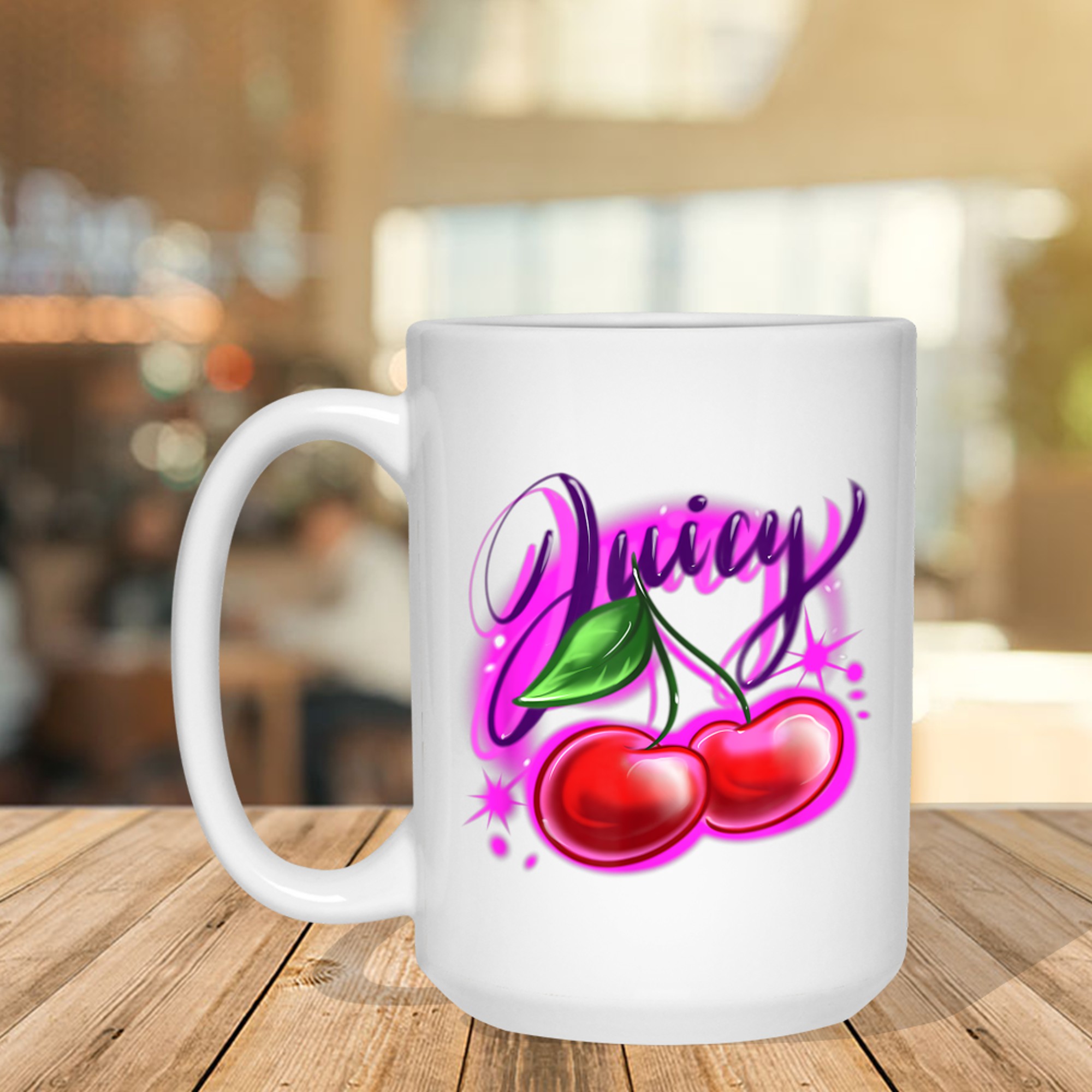 Airbrush Y2k Vintage 2000s, Retro Nerd Aesthetic Mug