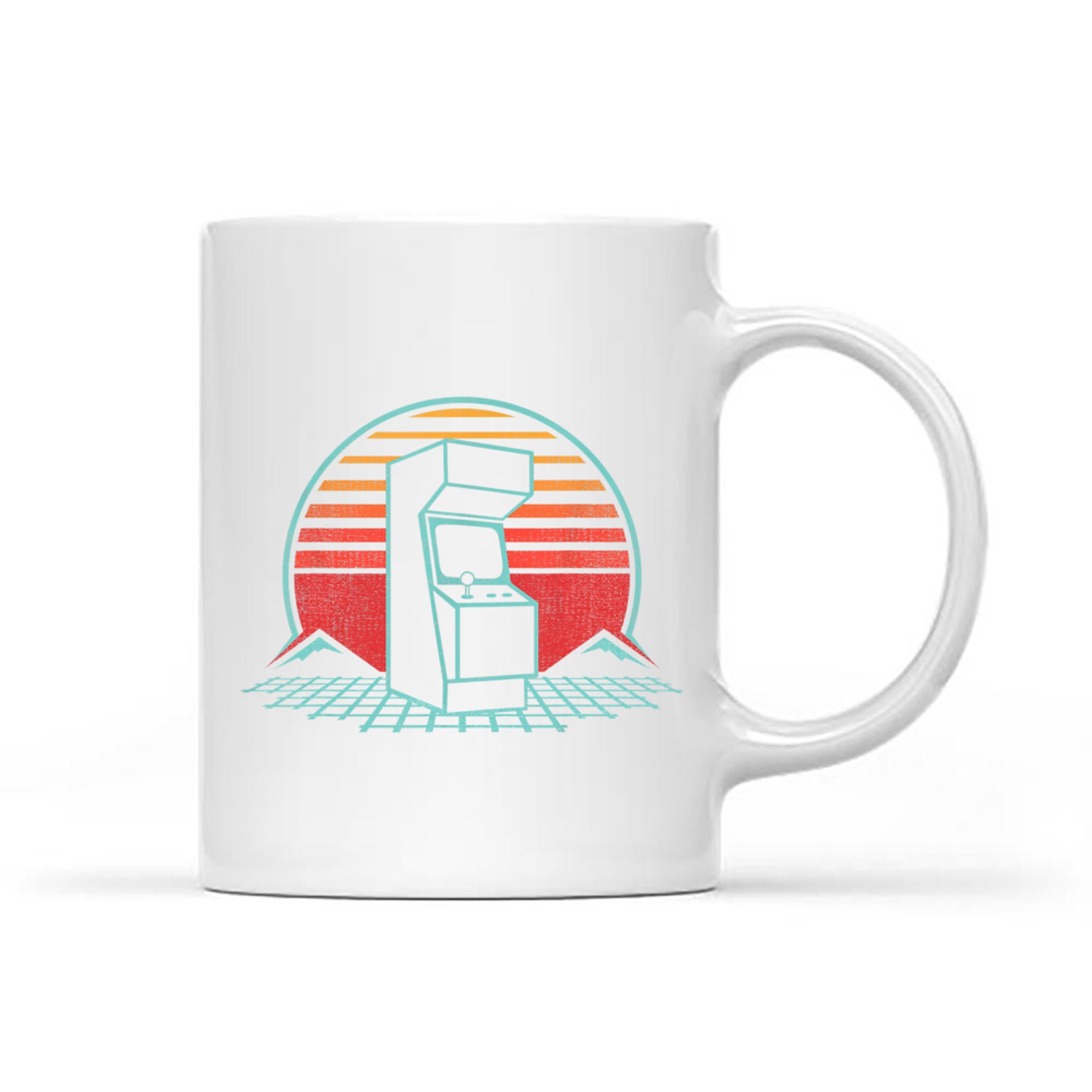 Arcade Game Machine Cabinet Nostalgia Retro 80s Gamer Mug