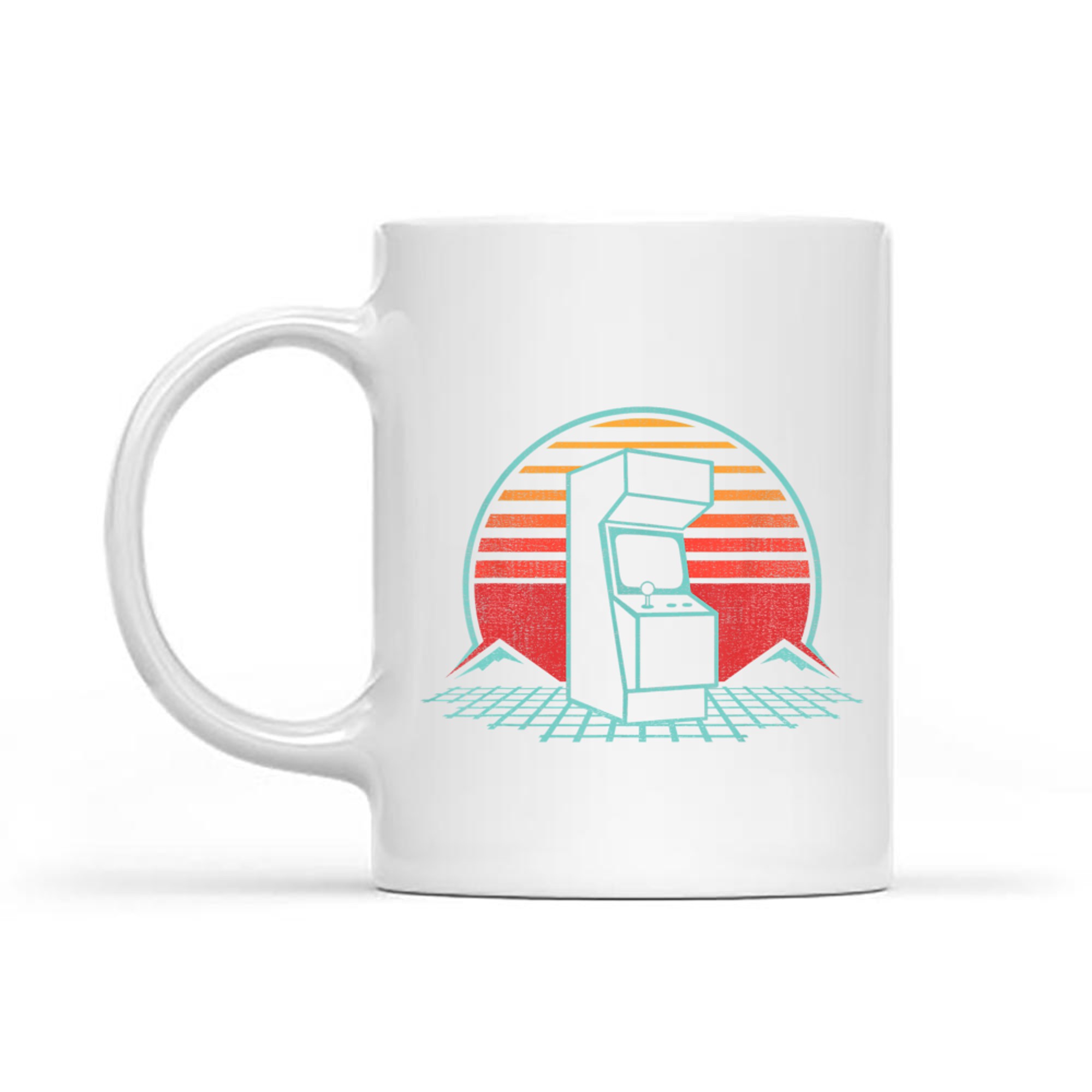Arcade Game Machine Cabinet Nostalgia Retro 80s Gamer Mug