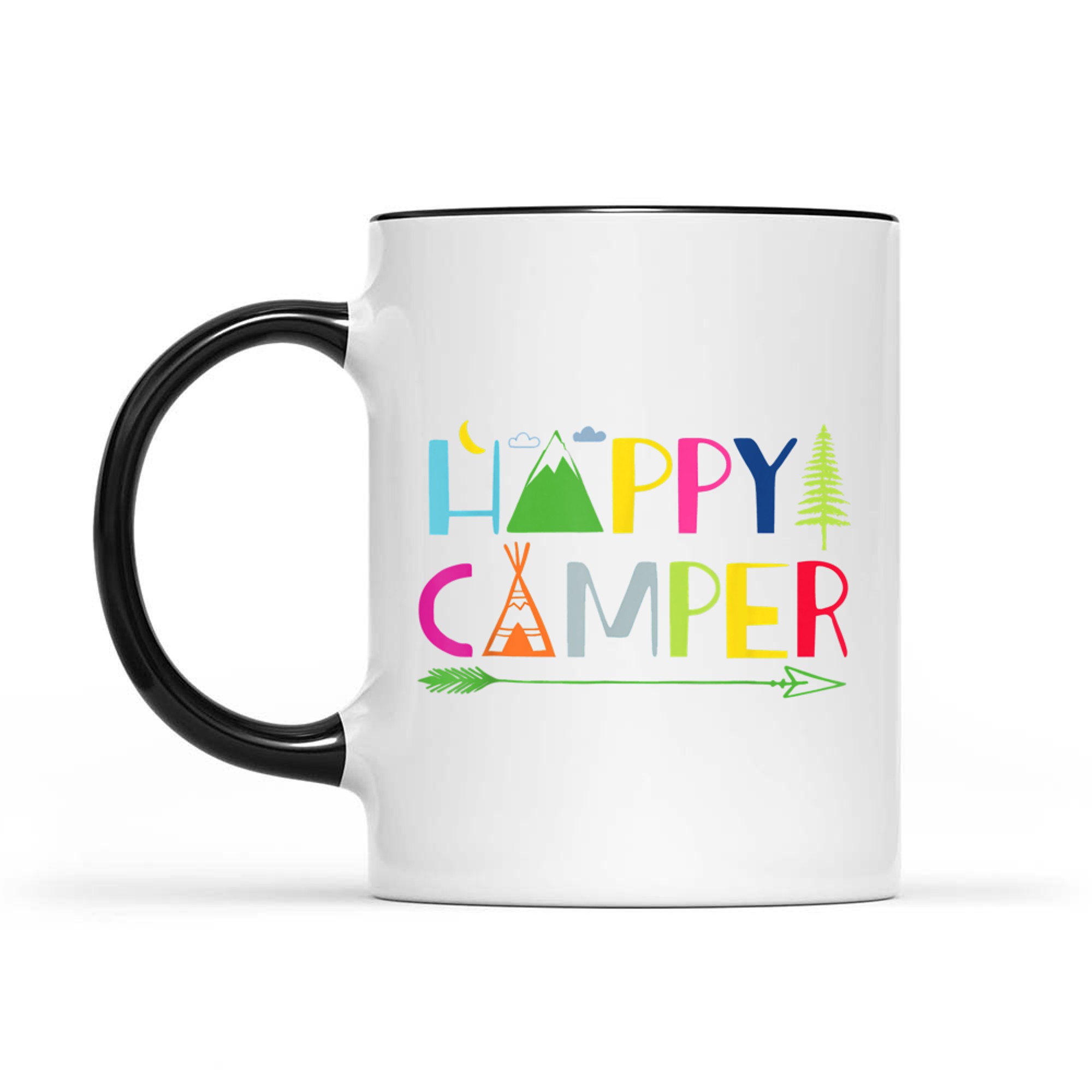 Arrow Camper Happy Summer Camp Camping Mug