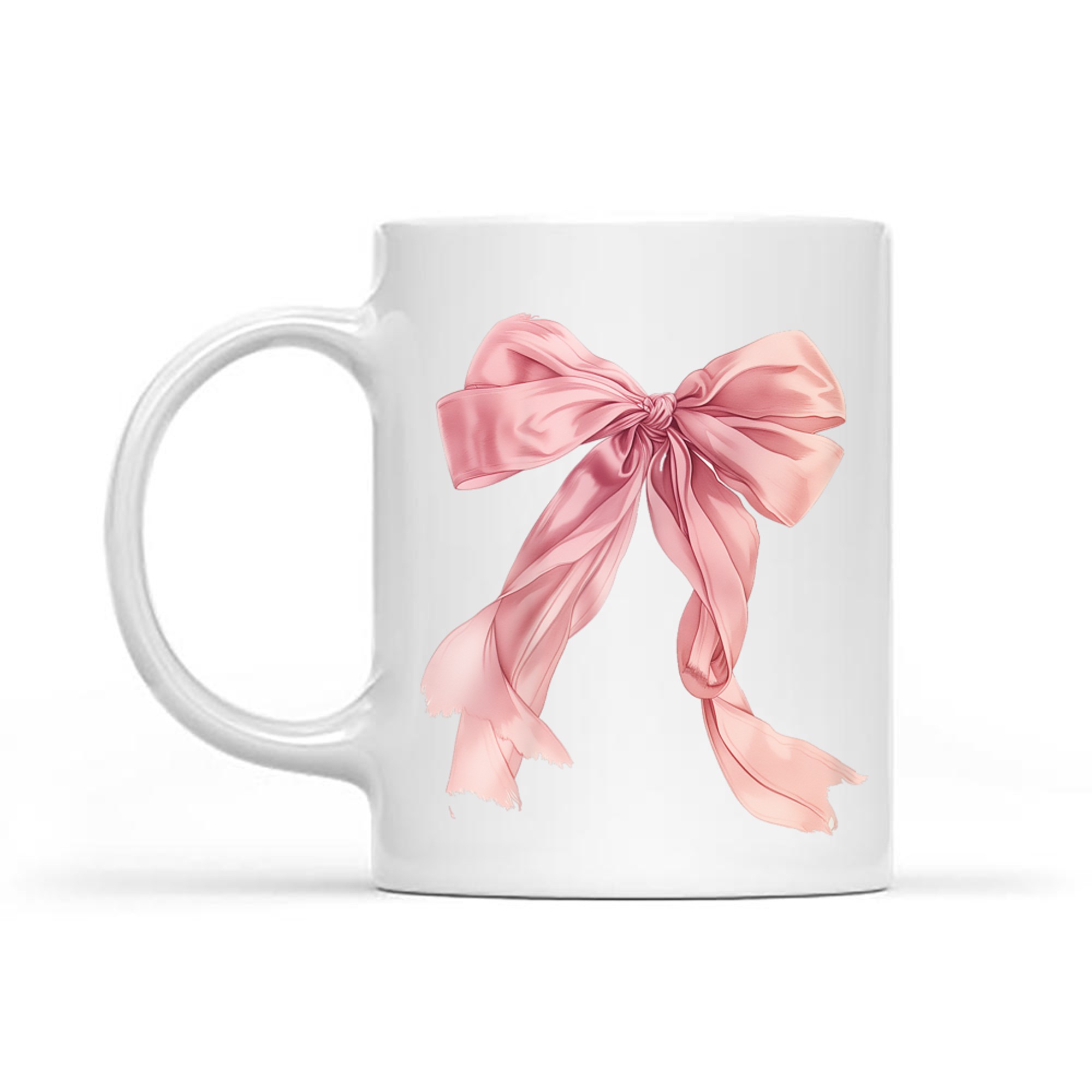 Baby Pink Bow Cute Y2K Clean Girl Aesthetic Mug