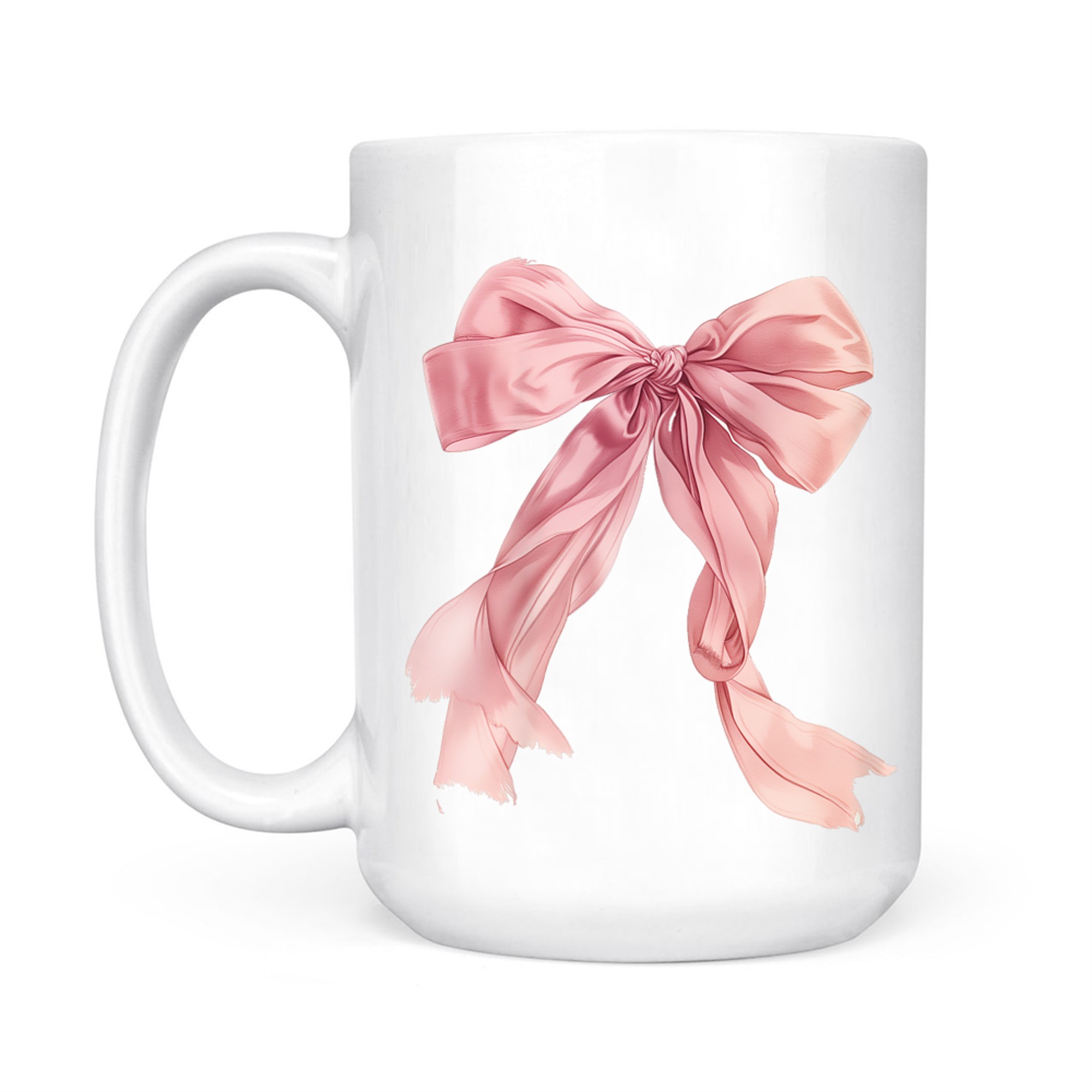 Baby Pink Bow Cute Y2K Clean Girl Aesthetic Mug