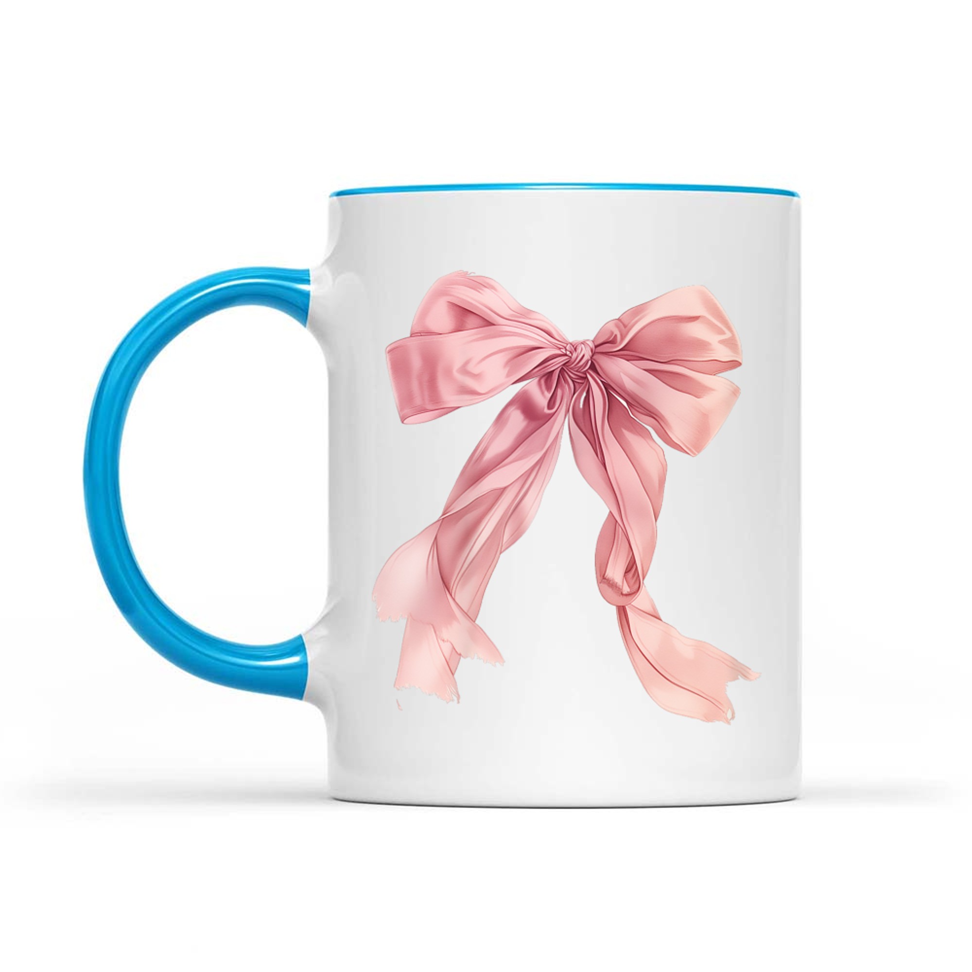 Baby Pink Bow Cute Y2K Clean Girl Aesthetic Mug