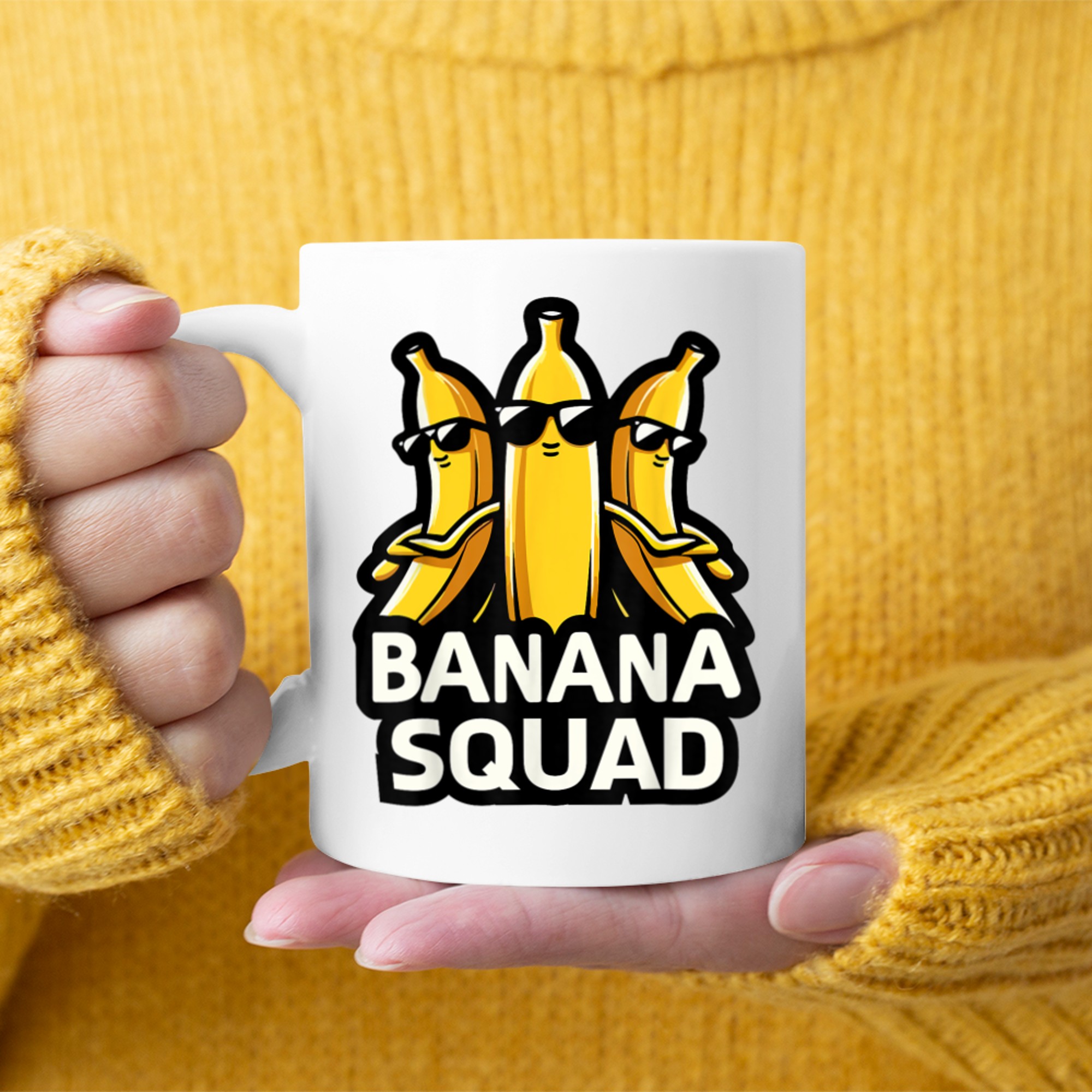 Banana Squad Funny Fruit Banana Lover Team Banana Crew Mug