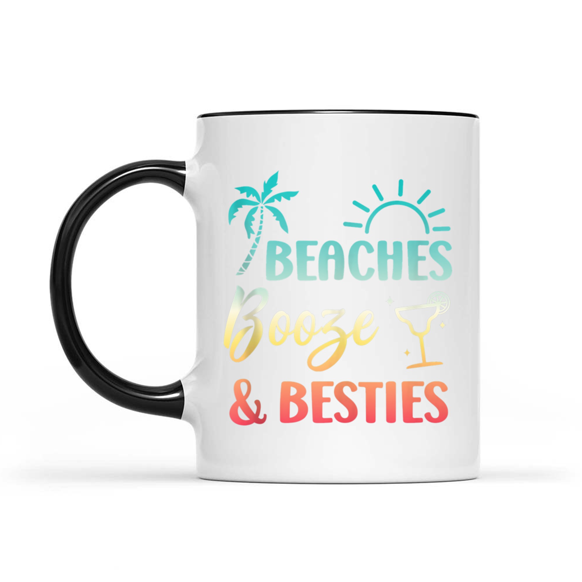Beaches Booze & Besties Girls Vacation Summer Matching Mug