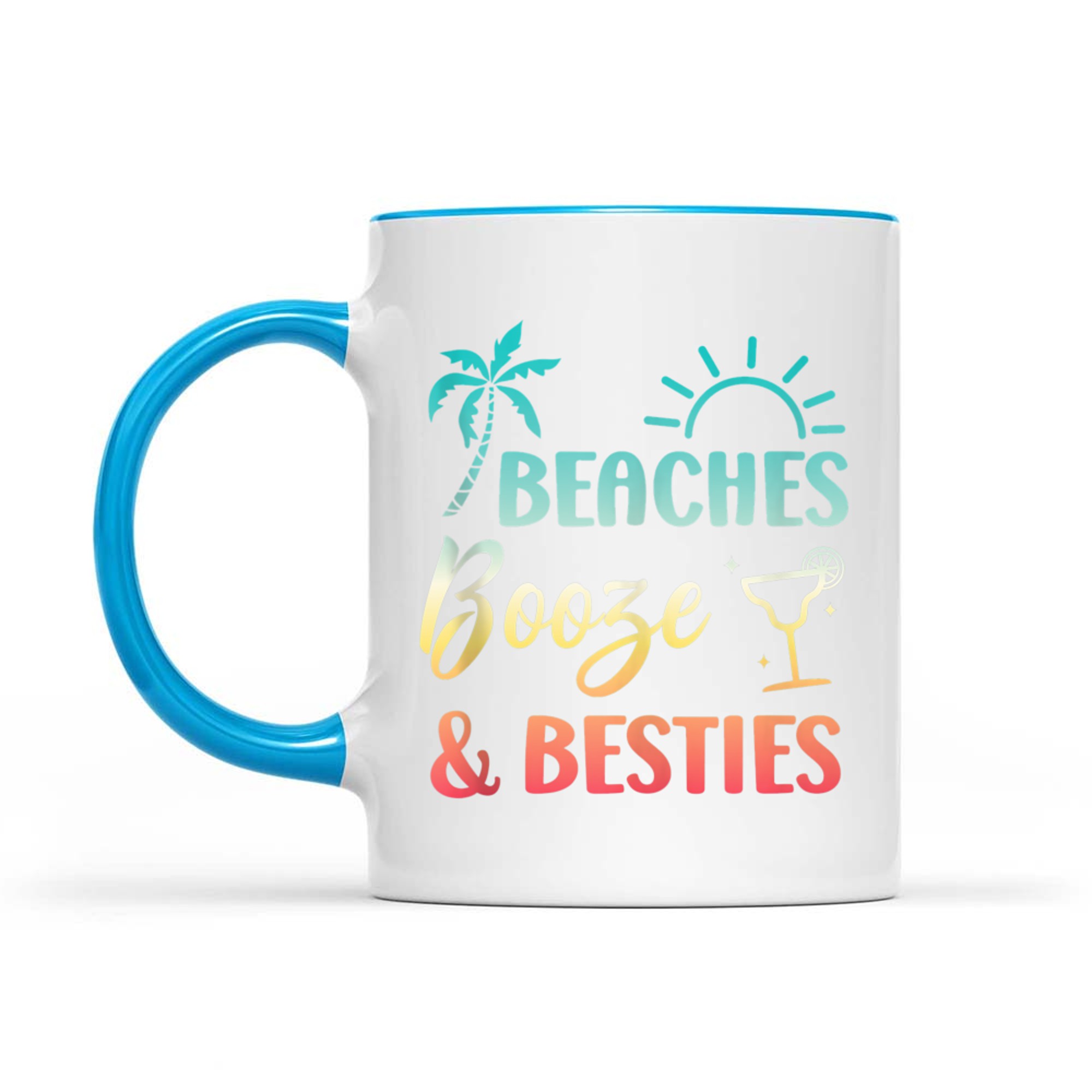 Beaches Booze & Besties Girls Vacation Summer Matching Mug