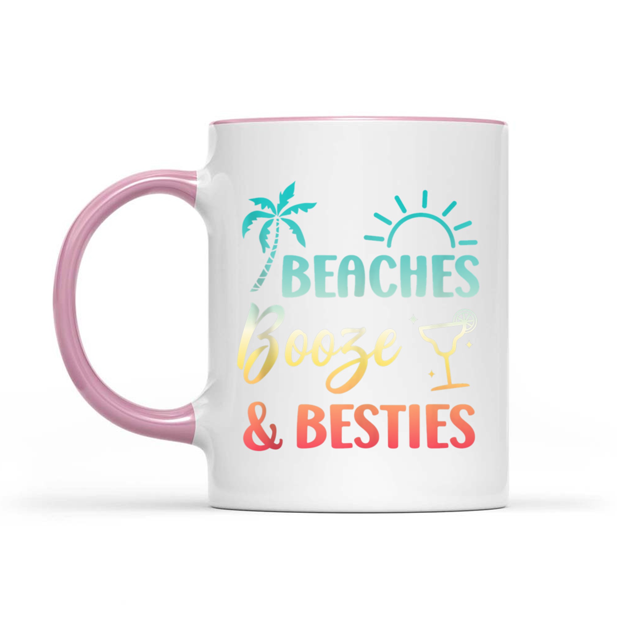Beaches Booze & Besties Girls Vacation Summer Matching Mug