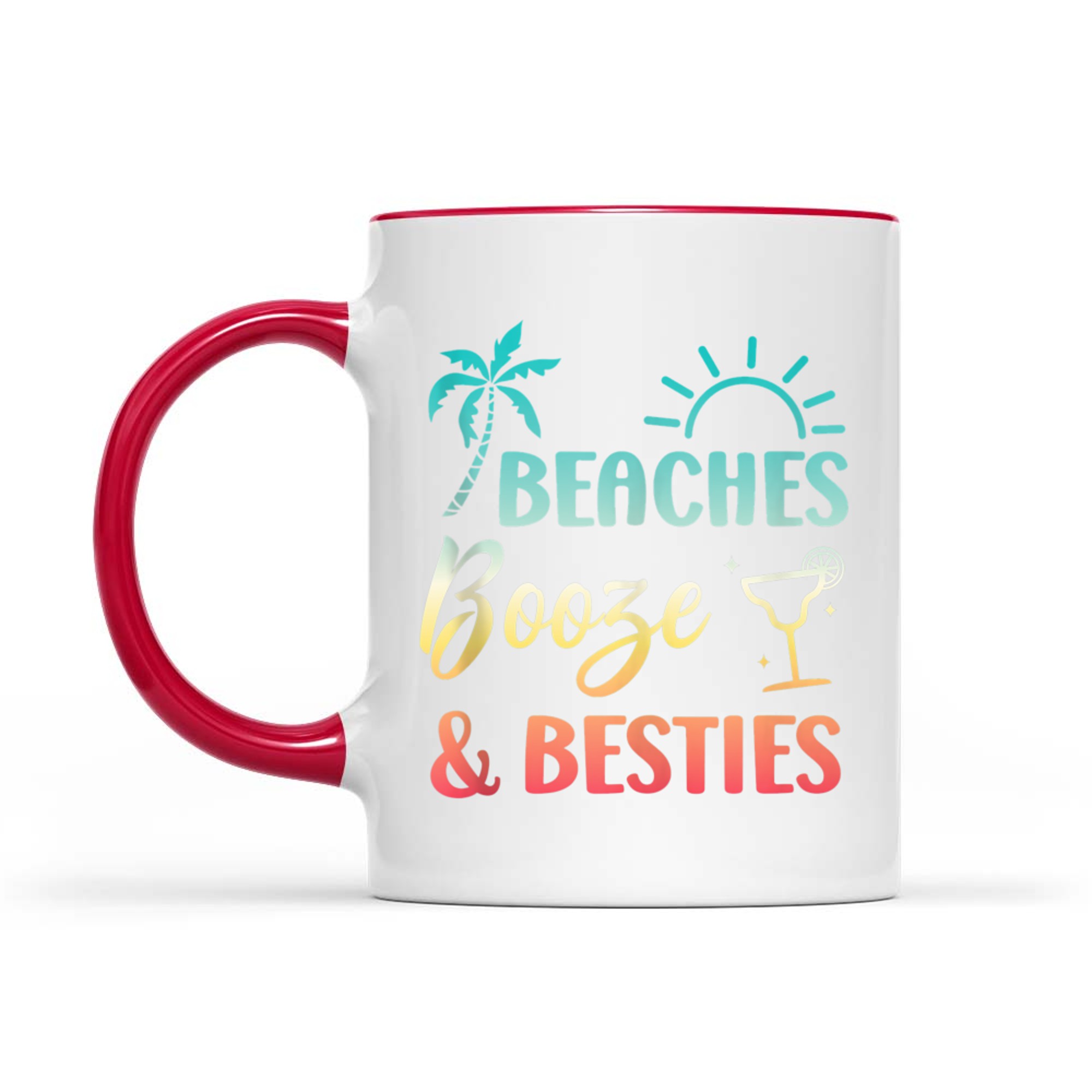 Beaches Booze & Besties Girls Vacation Summer Matching Mug
