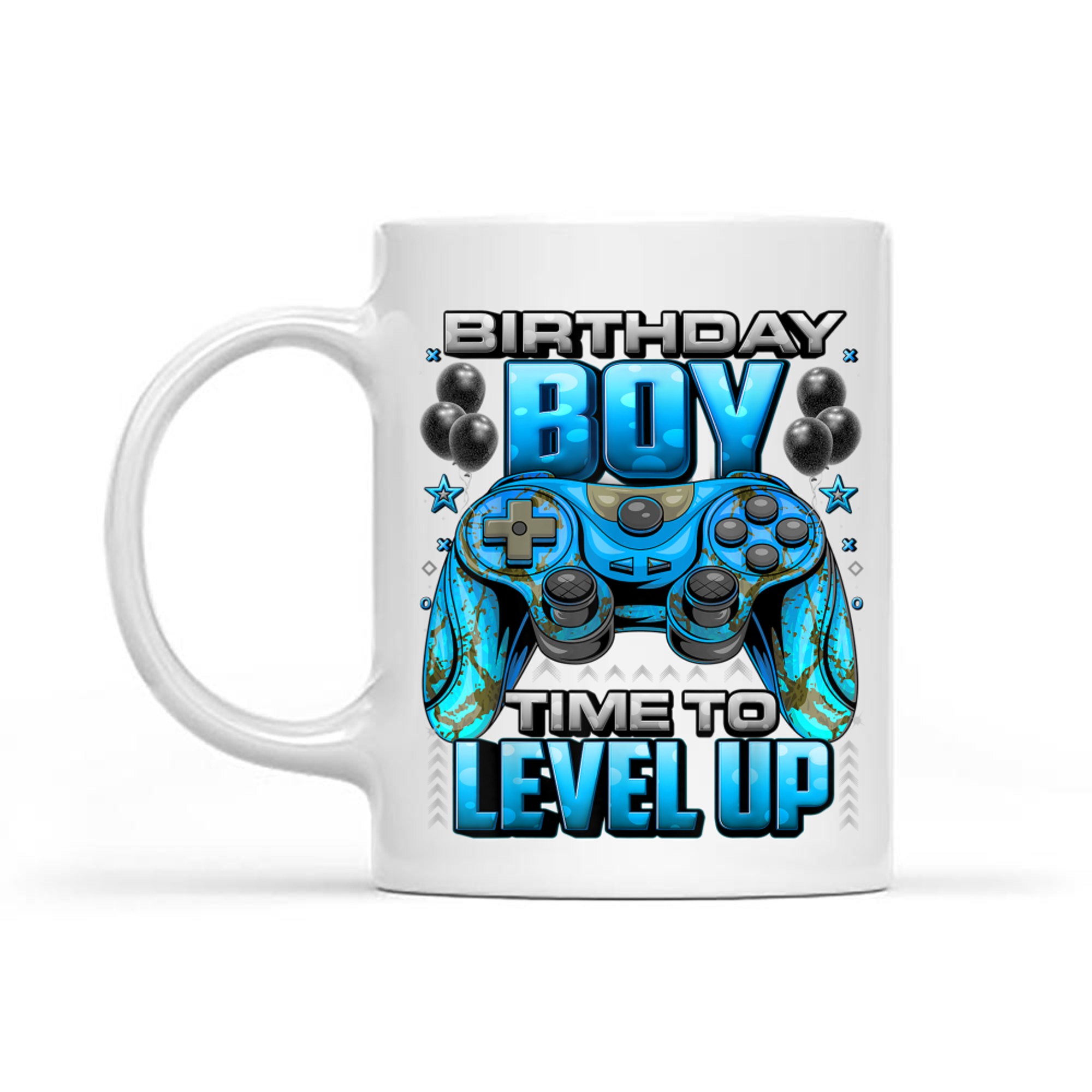Birthday Boy Time to Level Up Video Gamer Birthday Mug