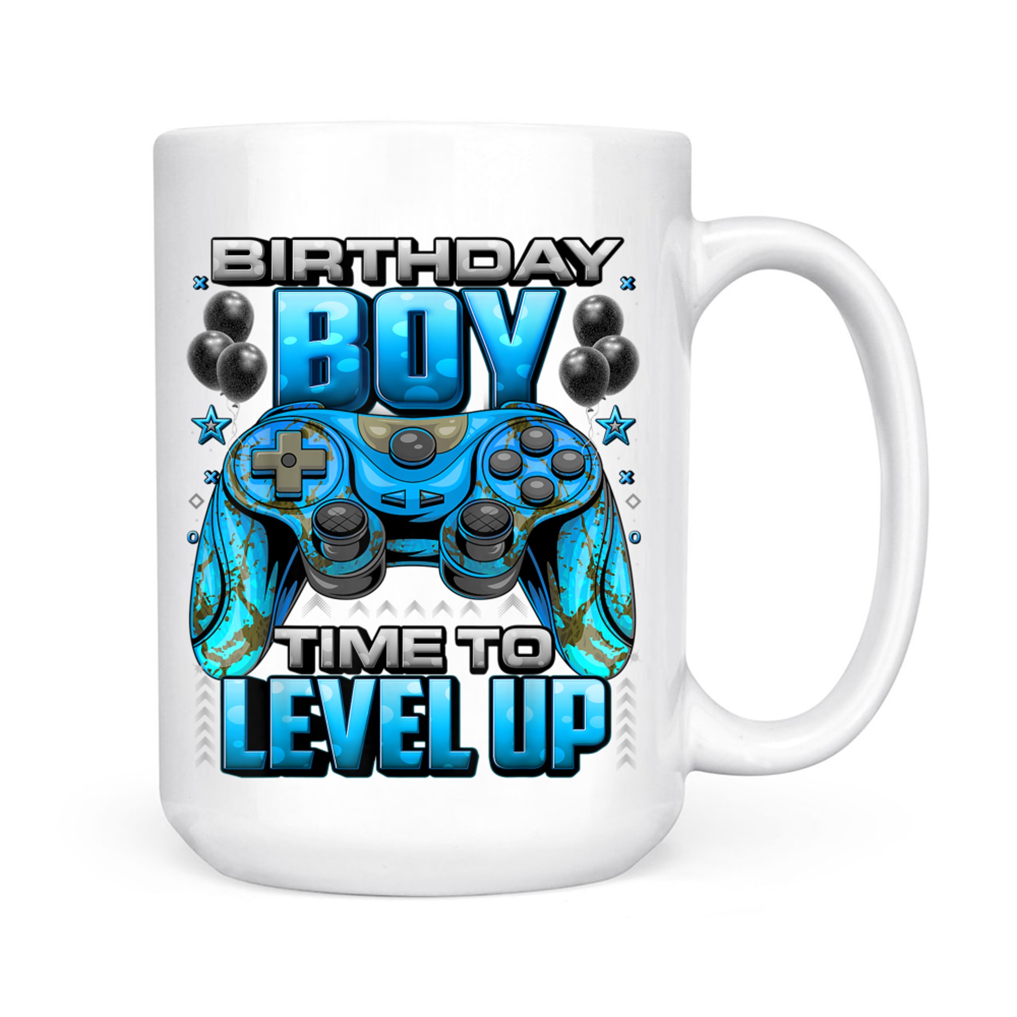 Birthday Boy Time to Level Up Video Gamer Birthday Mug
