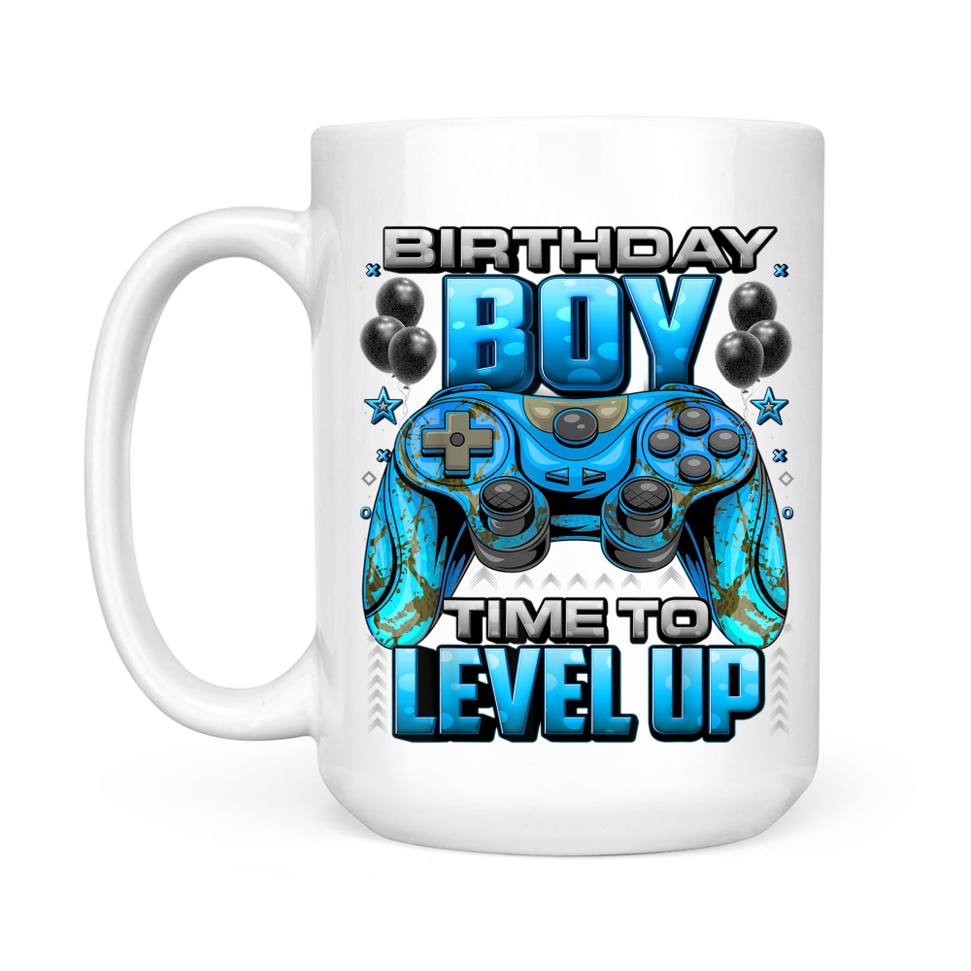 Birthday Boy Time to Level Up Video Gamer Birthday Mug
