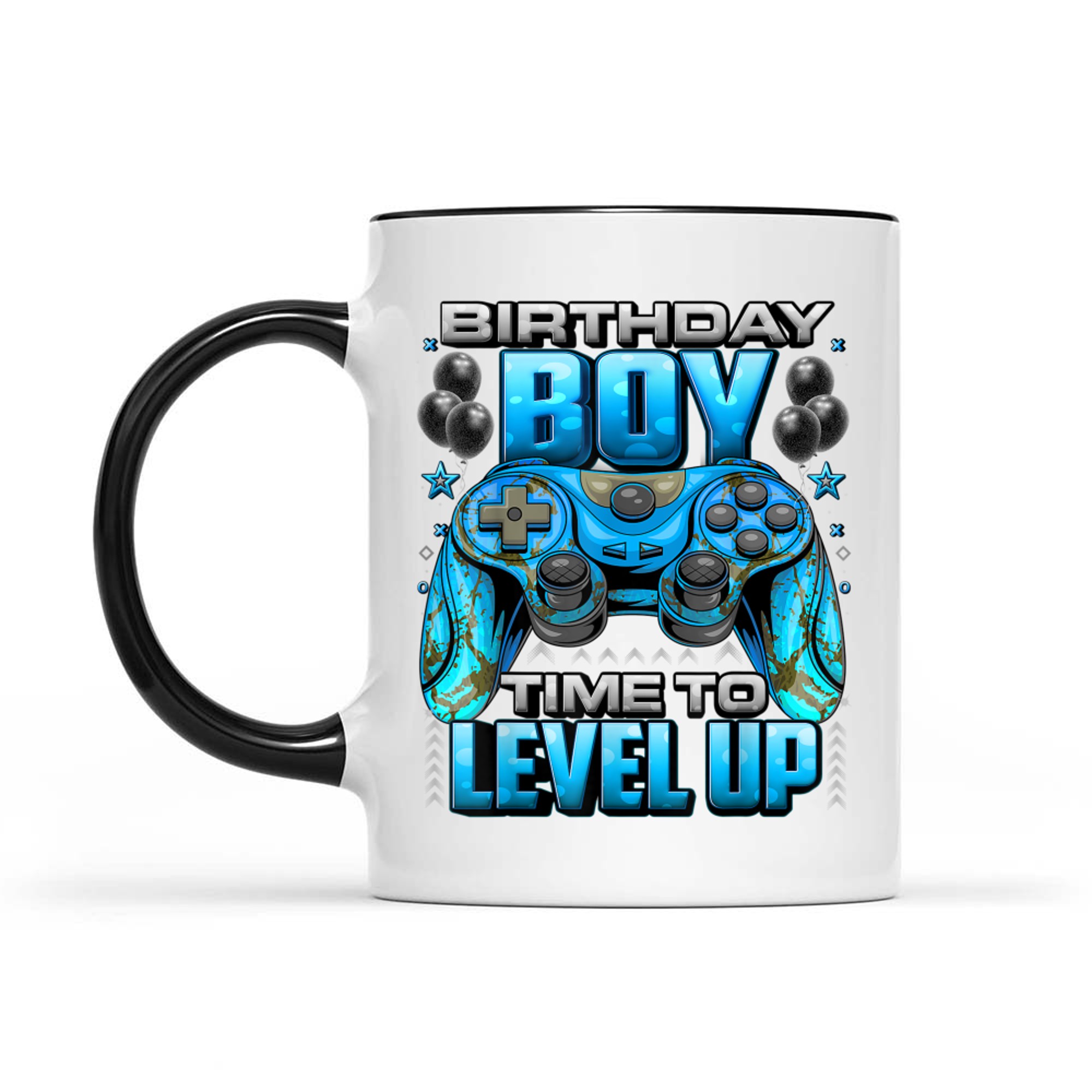 Birthday Boy Time to Level Up Video Gamer Birthday Mug
