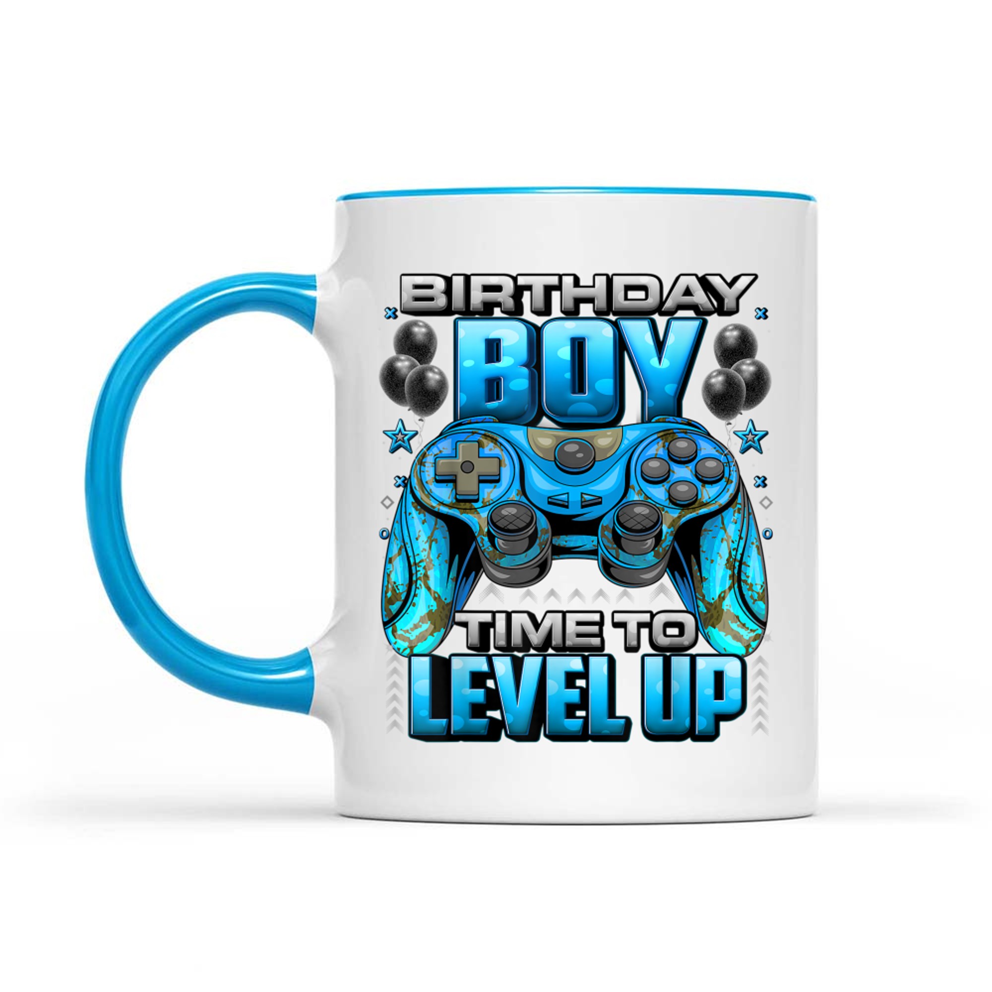 Birthday Boy Time to Level Up Video Gamer Birthday Mug