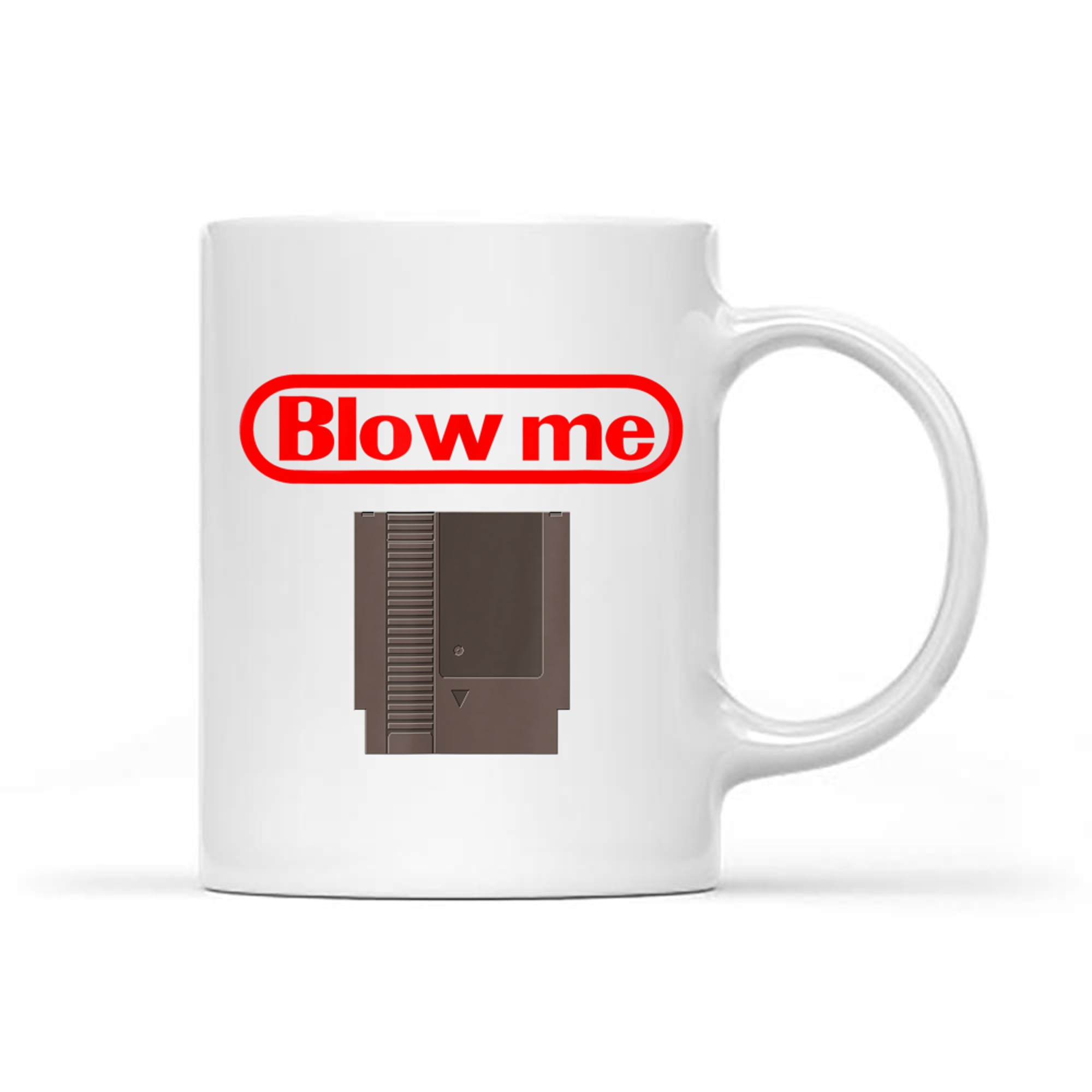 Blow Me Retro Video Game Old School Gamer Mug
